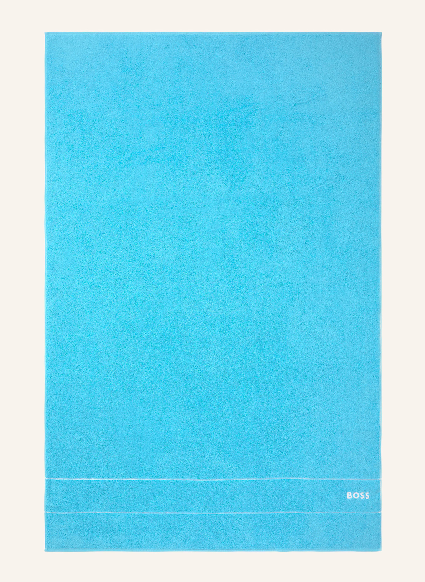 BOSS Badetuch PLAIN: HELLBLAU