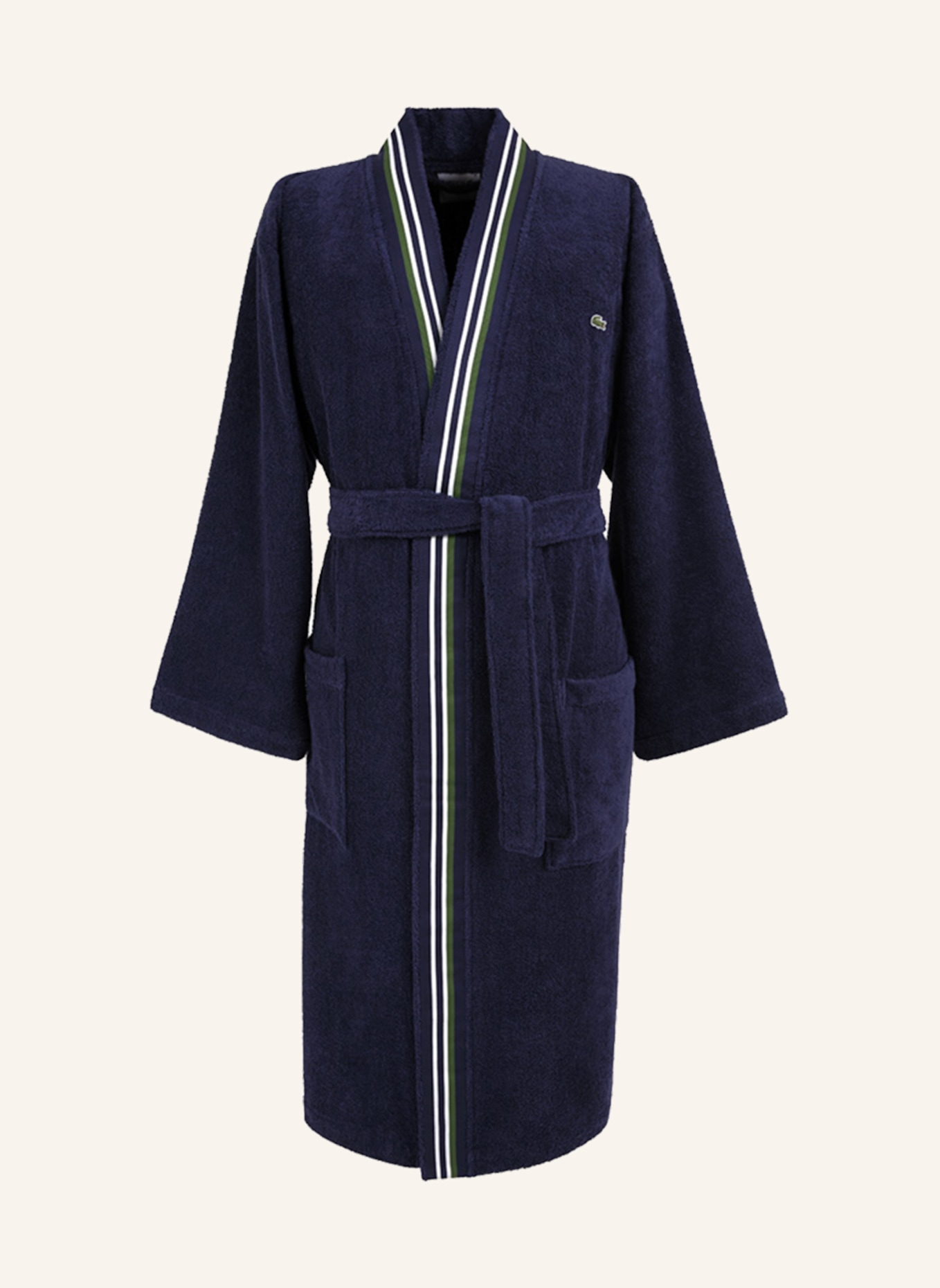 LACOSTE Bademantel LCLUB: DUNKELBLAU