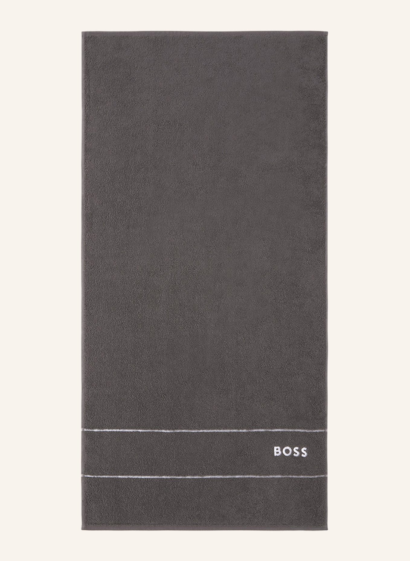 BOSS Handtuch 2er Set PLAIN: DUNKELGRAU