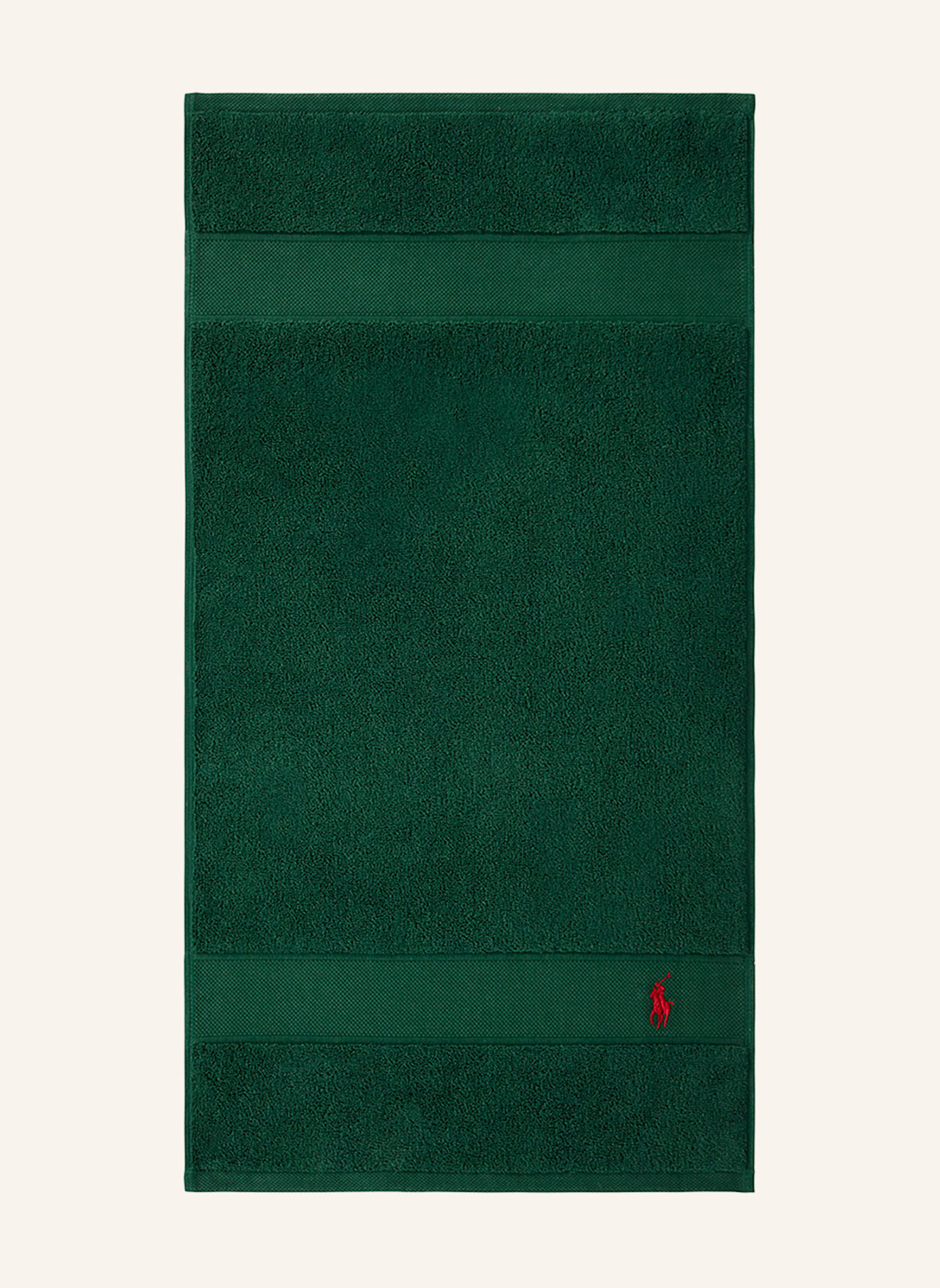 RALPH LAUREN HOME Gästetuch 2er Set POLOPLAYER: DUNKELGRÜN