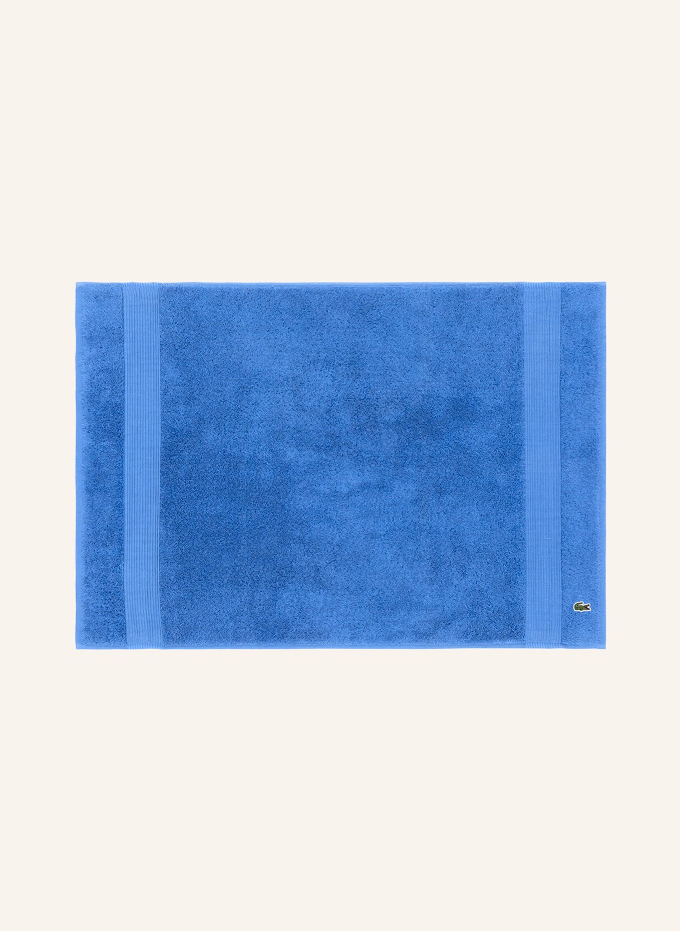 LACOSTE Badematte LLECROCO: HELLBLAU