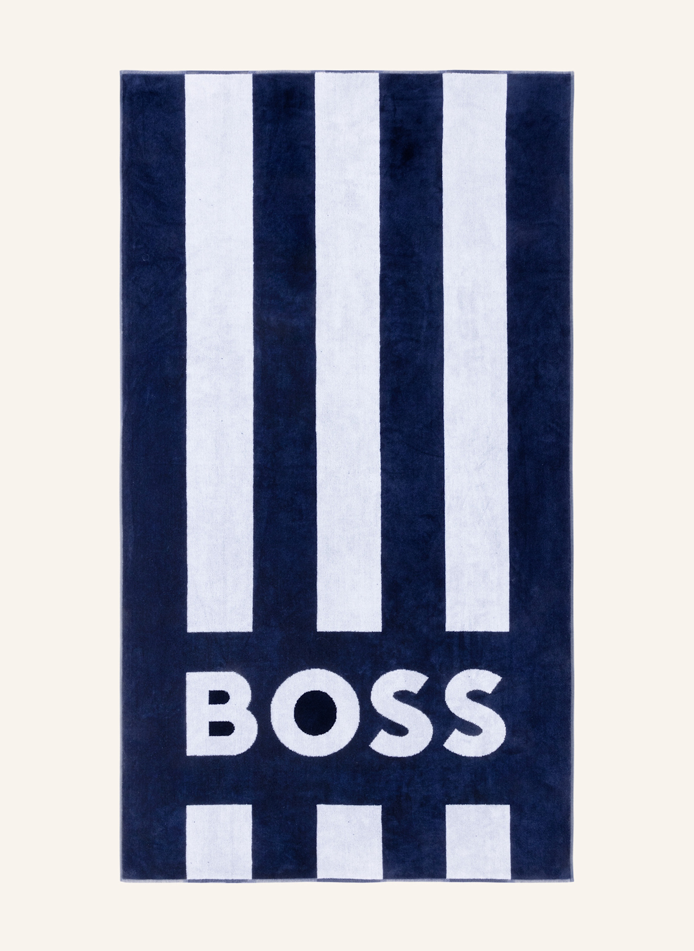 BOSS Strandtuch BATH: DUNKELBLAU