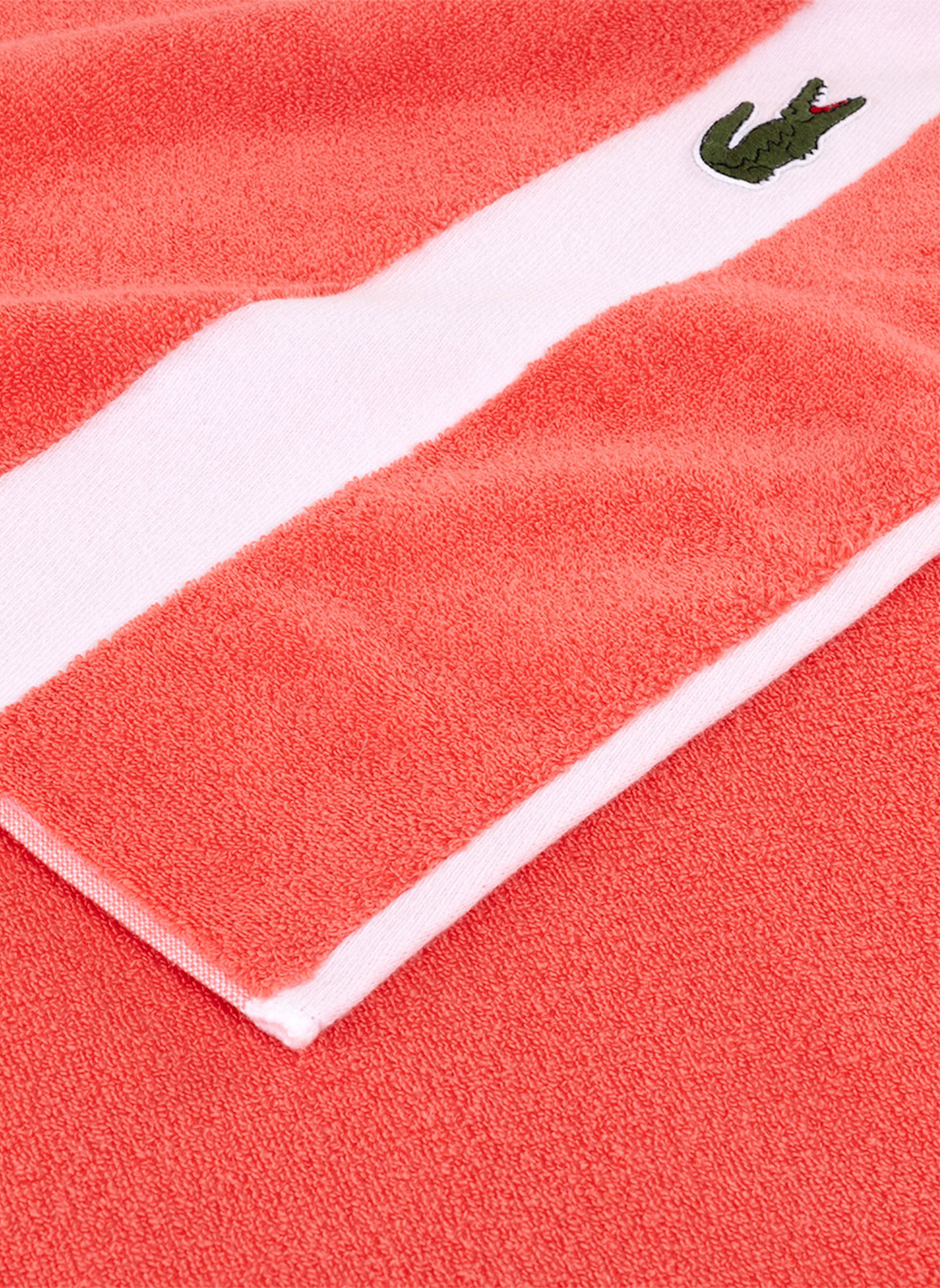 LACOSTE Duschtuch LCASUAL: HELLORANGE