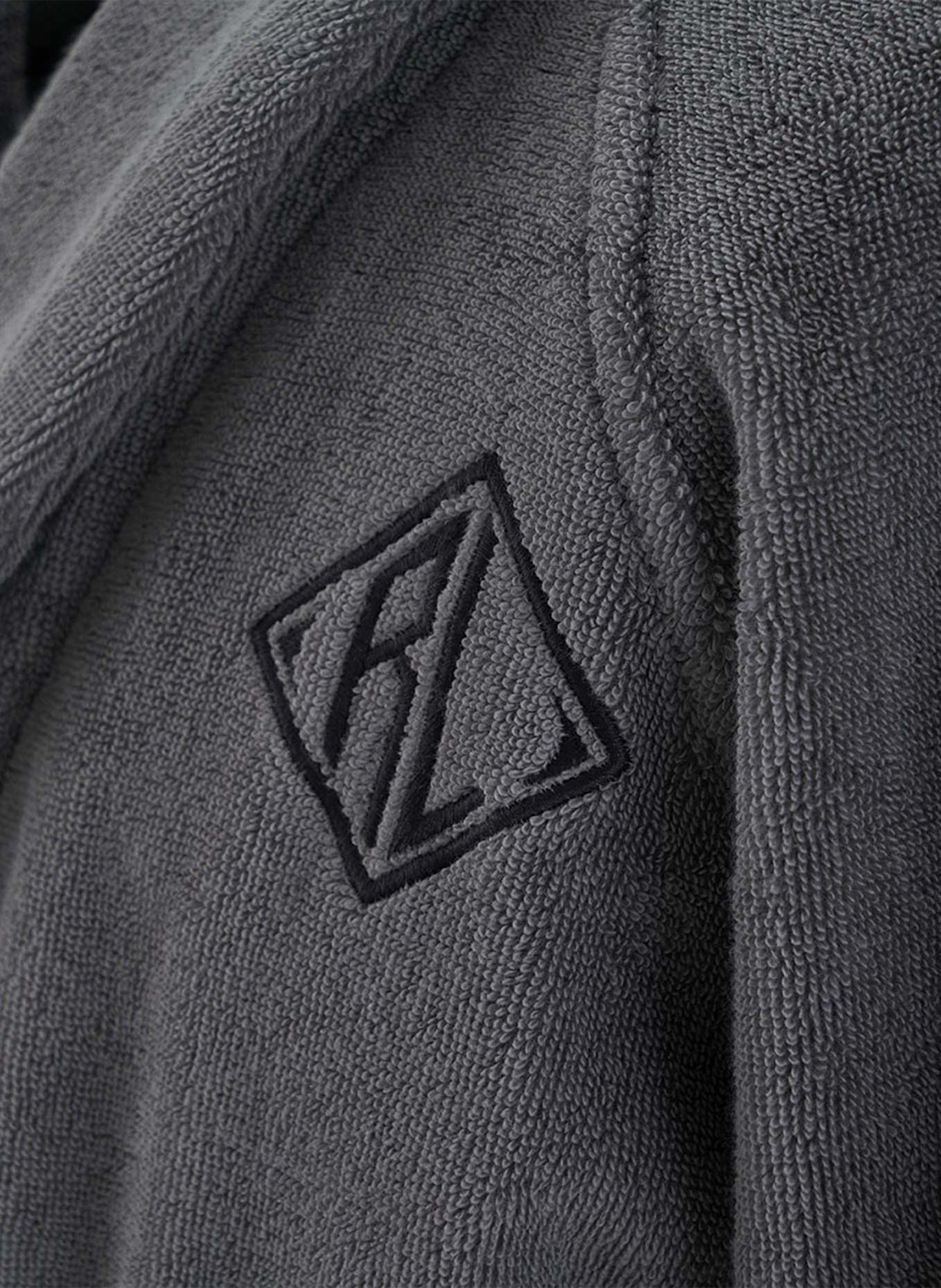 RALPH LAUREN HOME Bademantel LANGDON: DUNKELGRAU