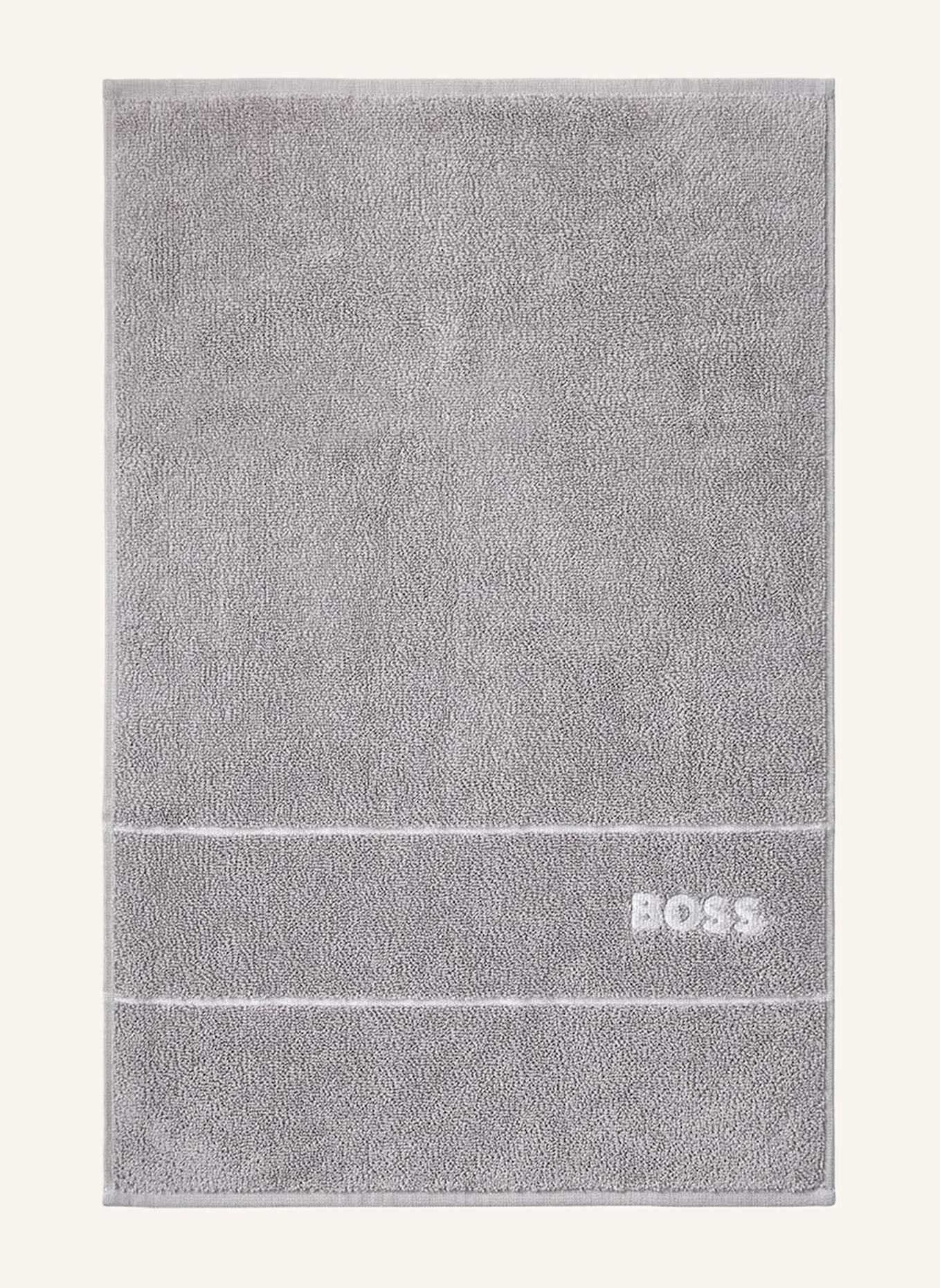BOSS Gästetuch 2er Set PLAIN: HELLGRAU