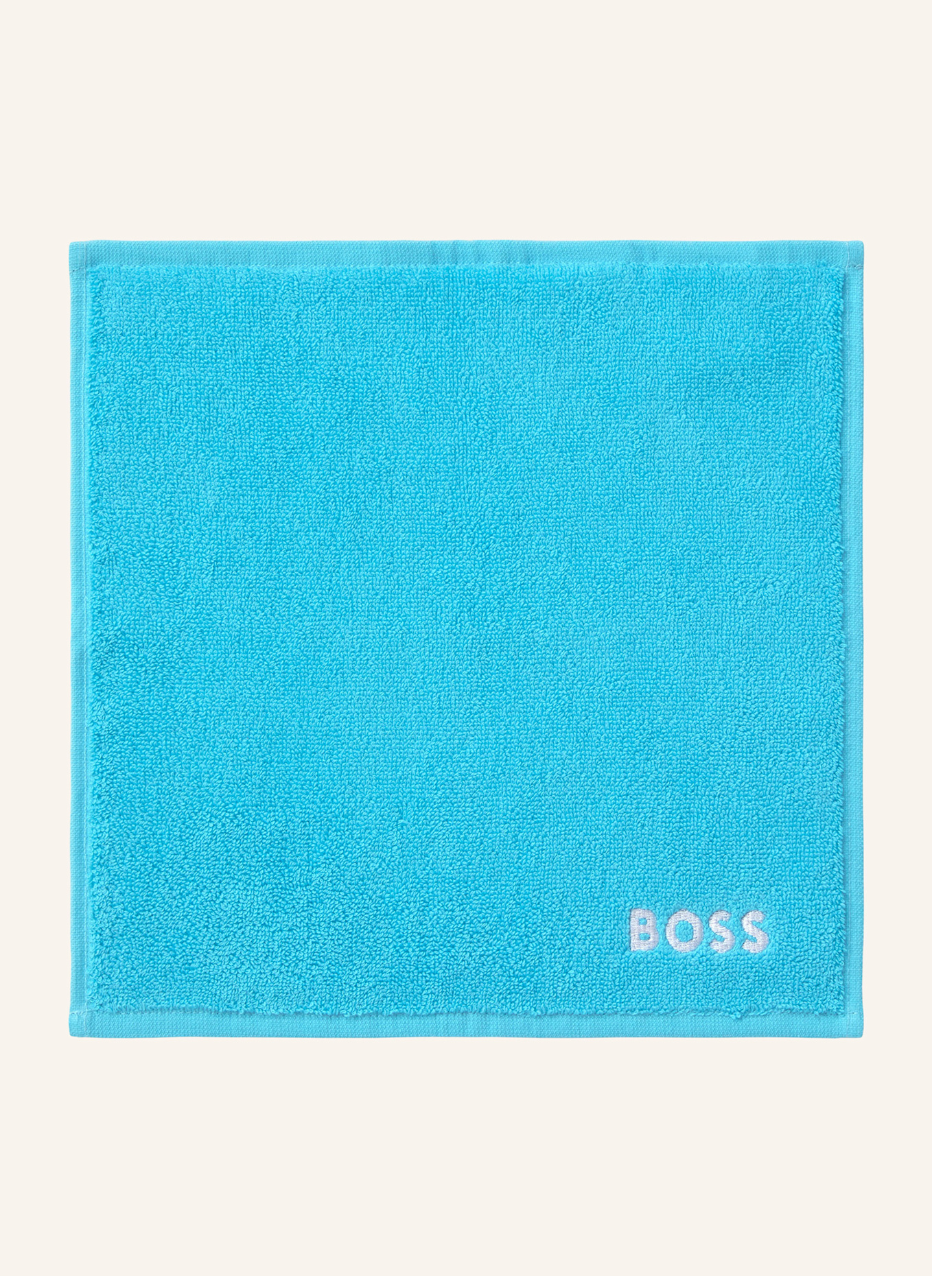 BOSS Waschlappen 4er Set PLAIN: HELLBLAU
