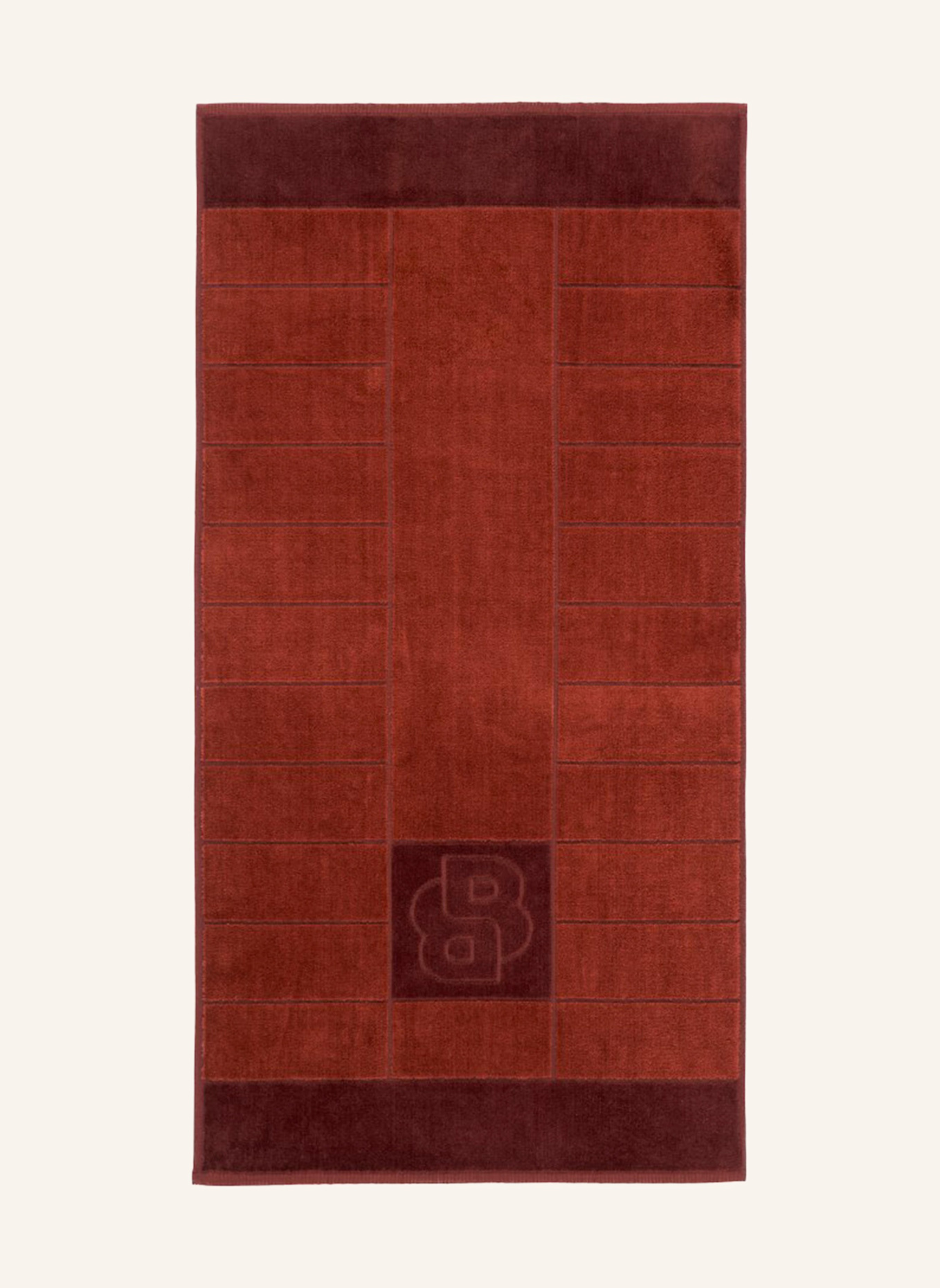 BOSS Handtuch DOUBLEB: ORANGE/ DUNKELORANGE