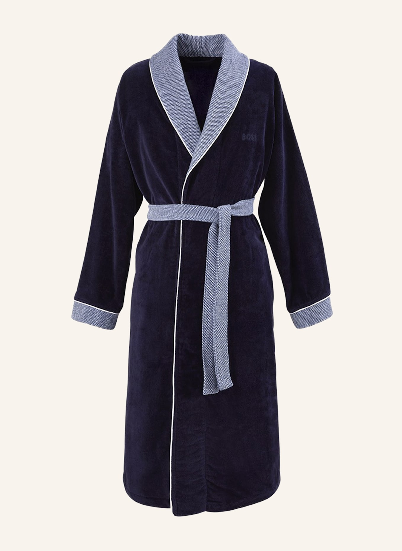BOSS Bademantel LORD: DUNKELBLAU