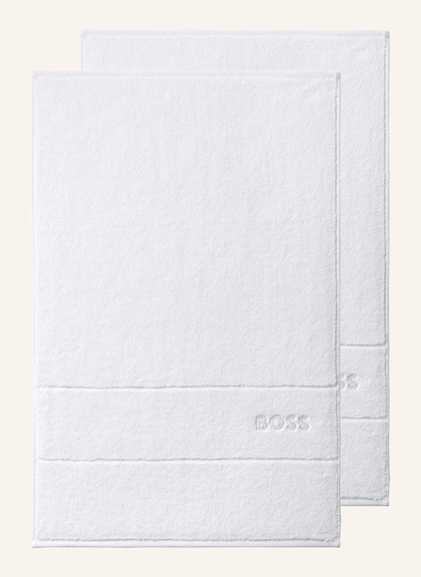 BOSS Gästetuch 2er Set PLAIN: WEISS