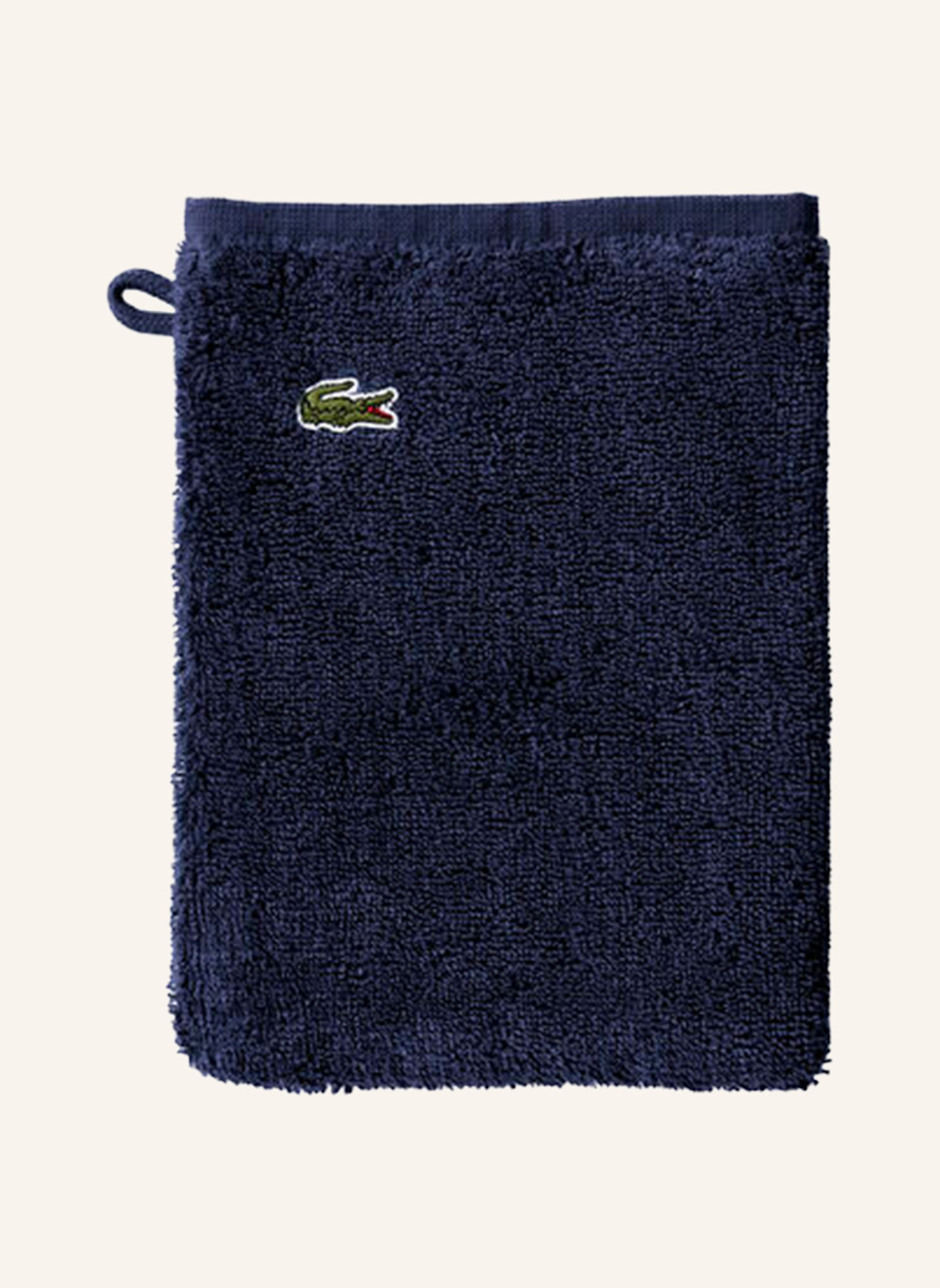 LACOSTE Waschhandschuh 4er Set LLECROCO: DUNKELBLAU