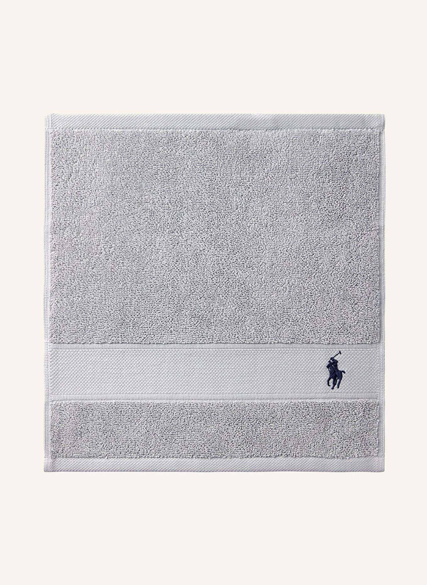 RALPH LAUREN HOME Waschhandschuh 4er Set POLOPLAYER: HELLGRAU