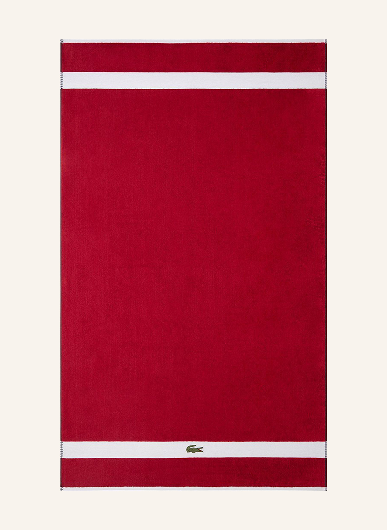 LACOSTE Badetuch LCASUAL: ROT
