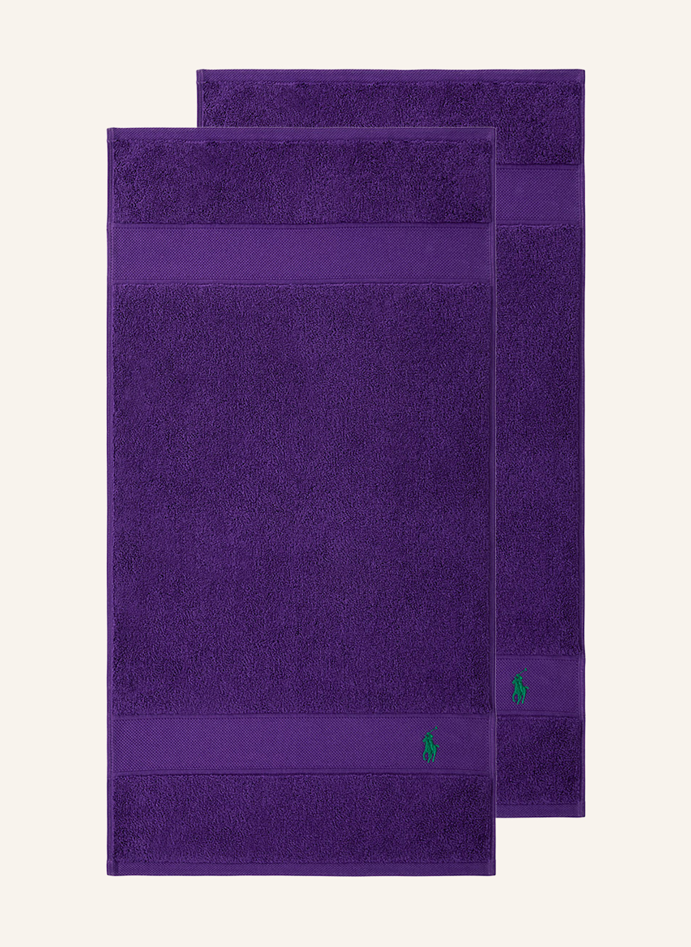 RALPH LAUREN HOME Gästetuch 2er Set POLOPLAYER: LILA