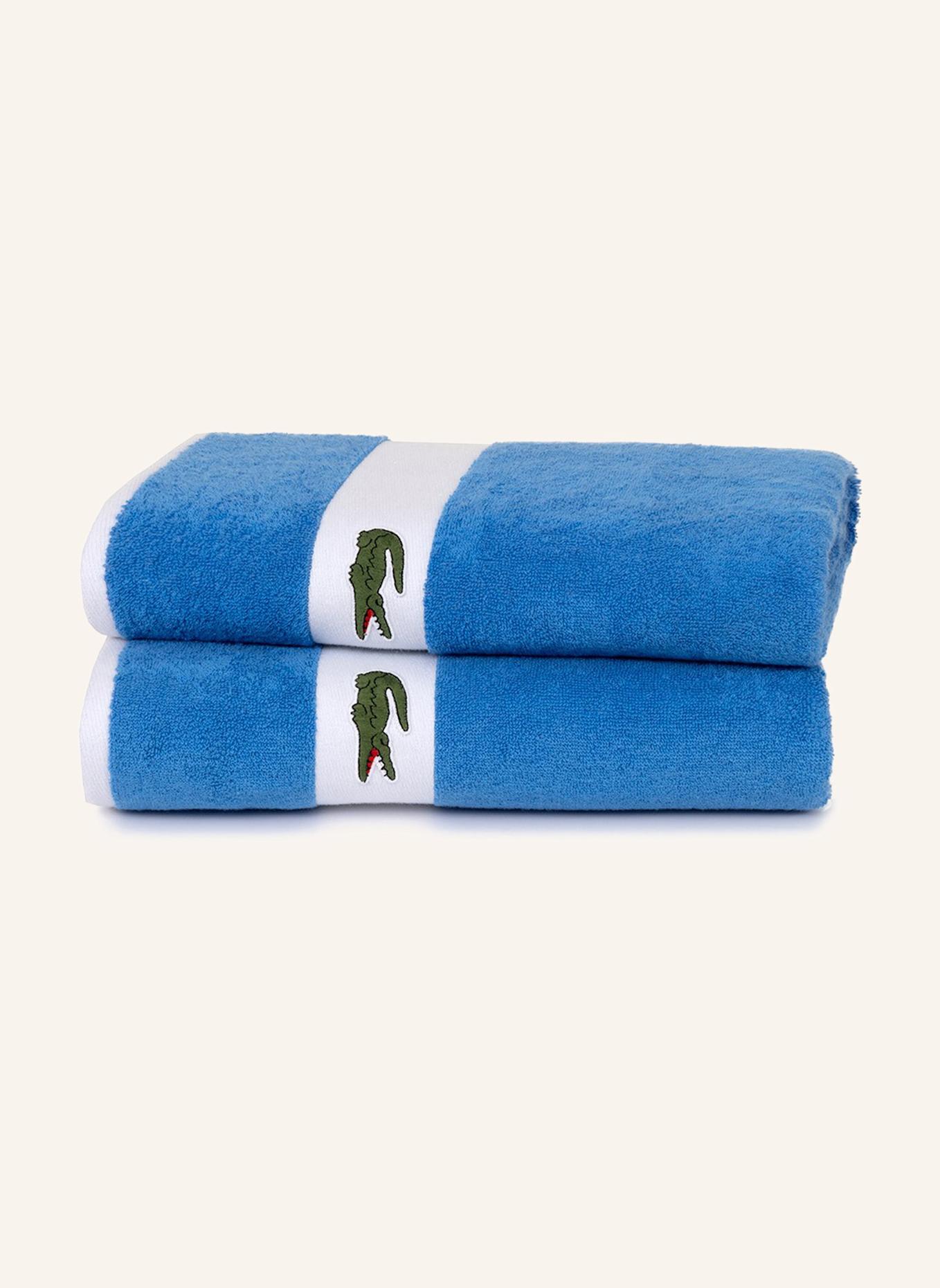 LACOSTE Handtuch LCASUAL: HELLBLAU
