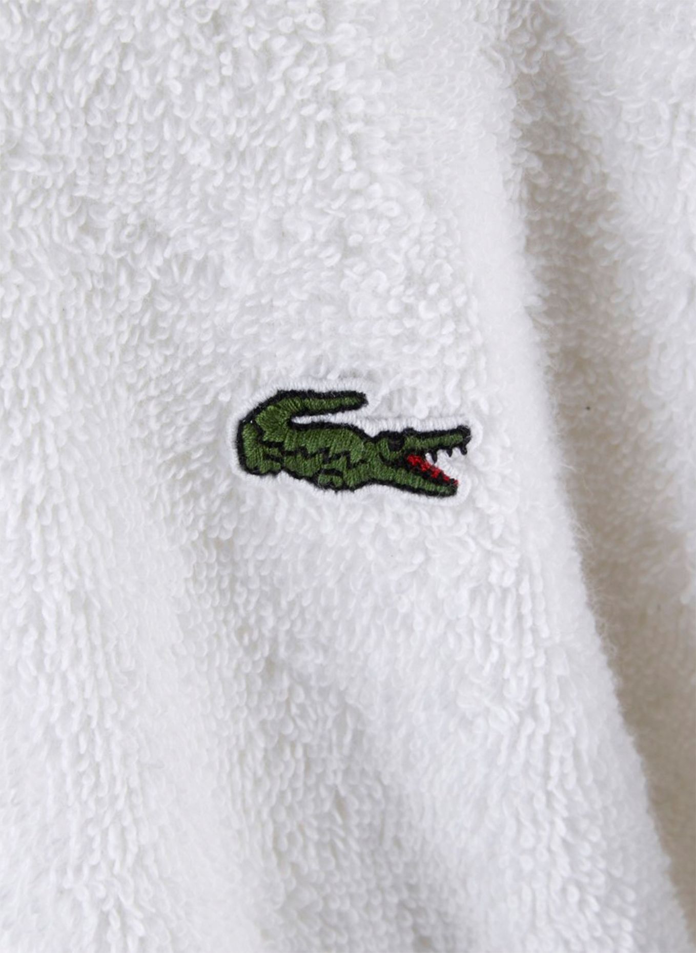 LACOSTE Bademantel LDEFILE: WEISS
