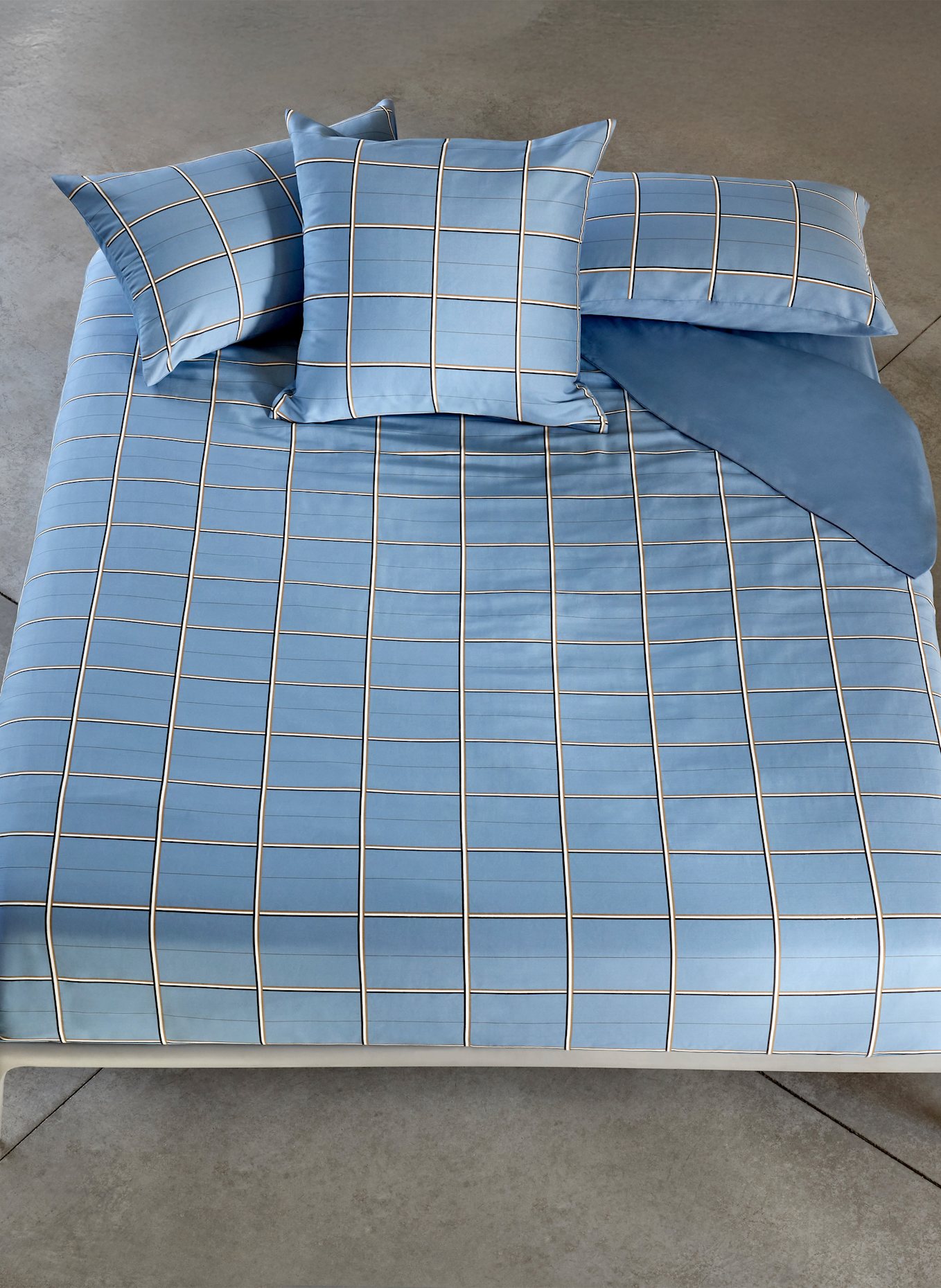 BOSS Bettwäsche Set BOSSCHECK: HELLBLAU