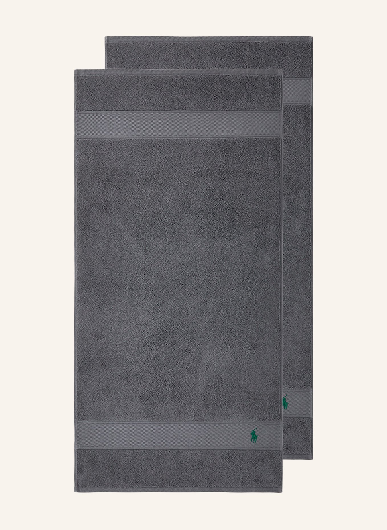 RALPH LAUREN HOME Handtuch POLOPLAYER: DUNKELGRAU