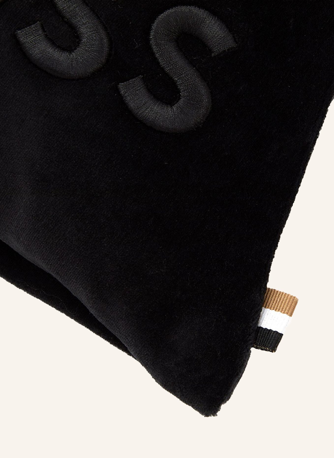 BOSS Dekokissenhülle BOLDLOGO: SCHWARZ