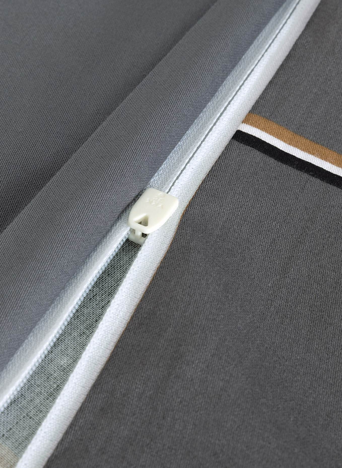 BOSS Bettwäsche Set BOSSCHECK: GRAU