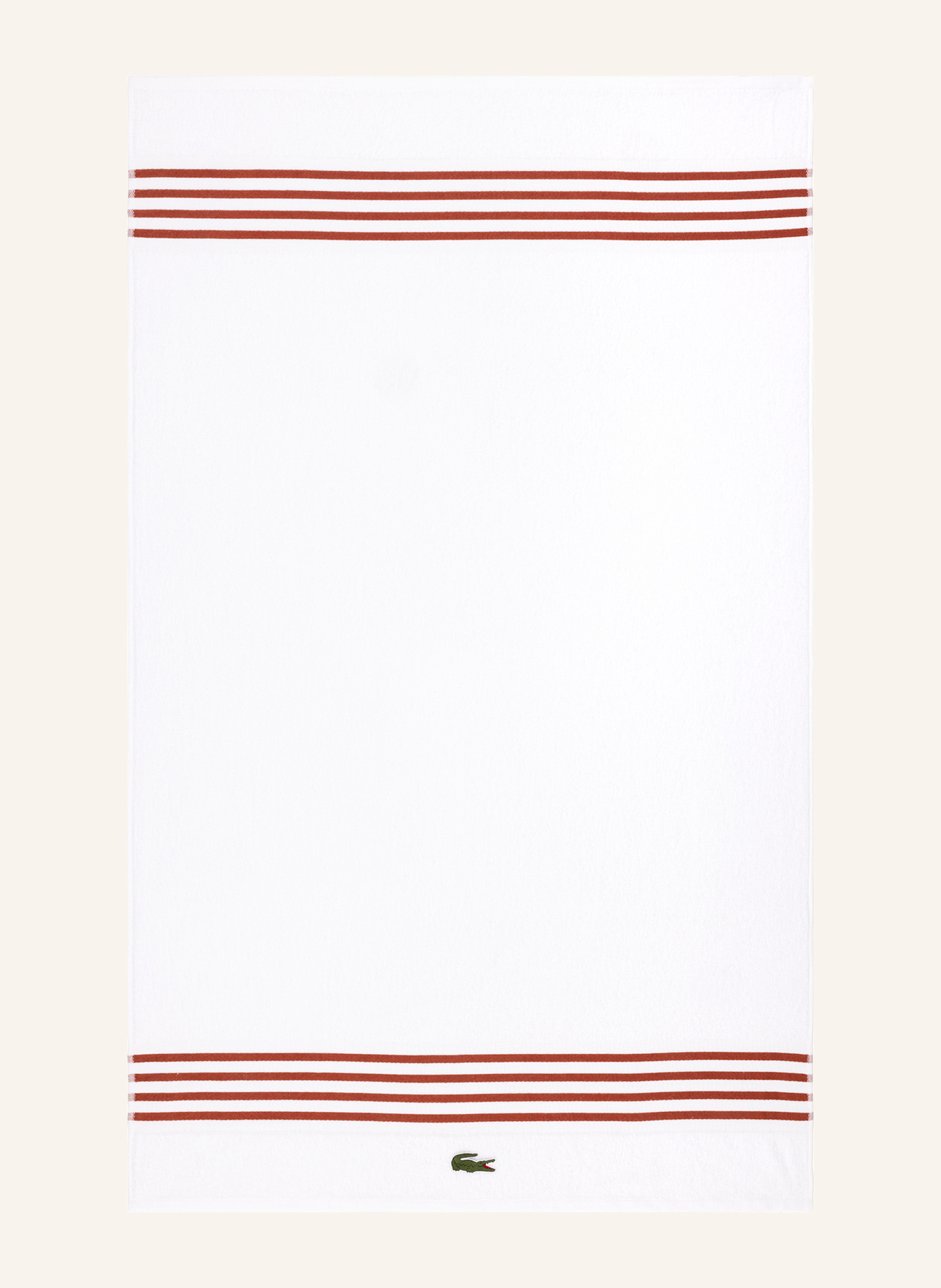 LACOSTE Badetuch LCOURTLI: BRAUN