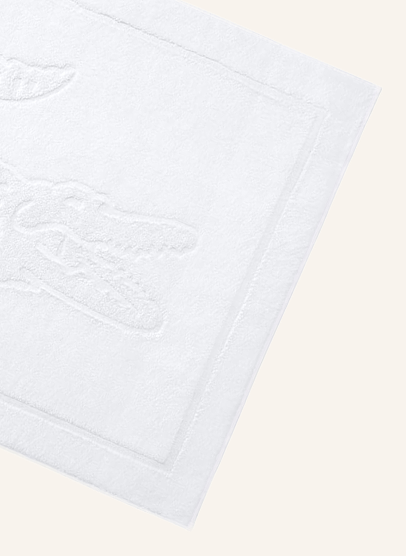 LACOSTE Badematte LLACOSTE: WEISS