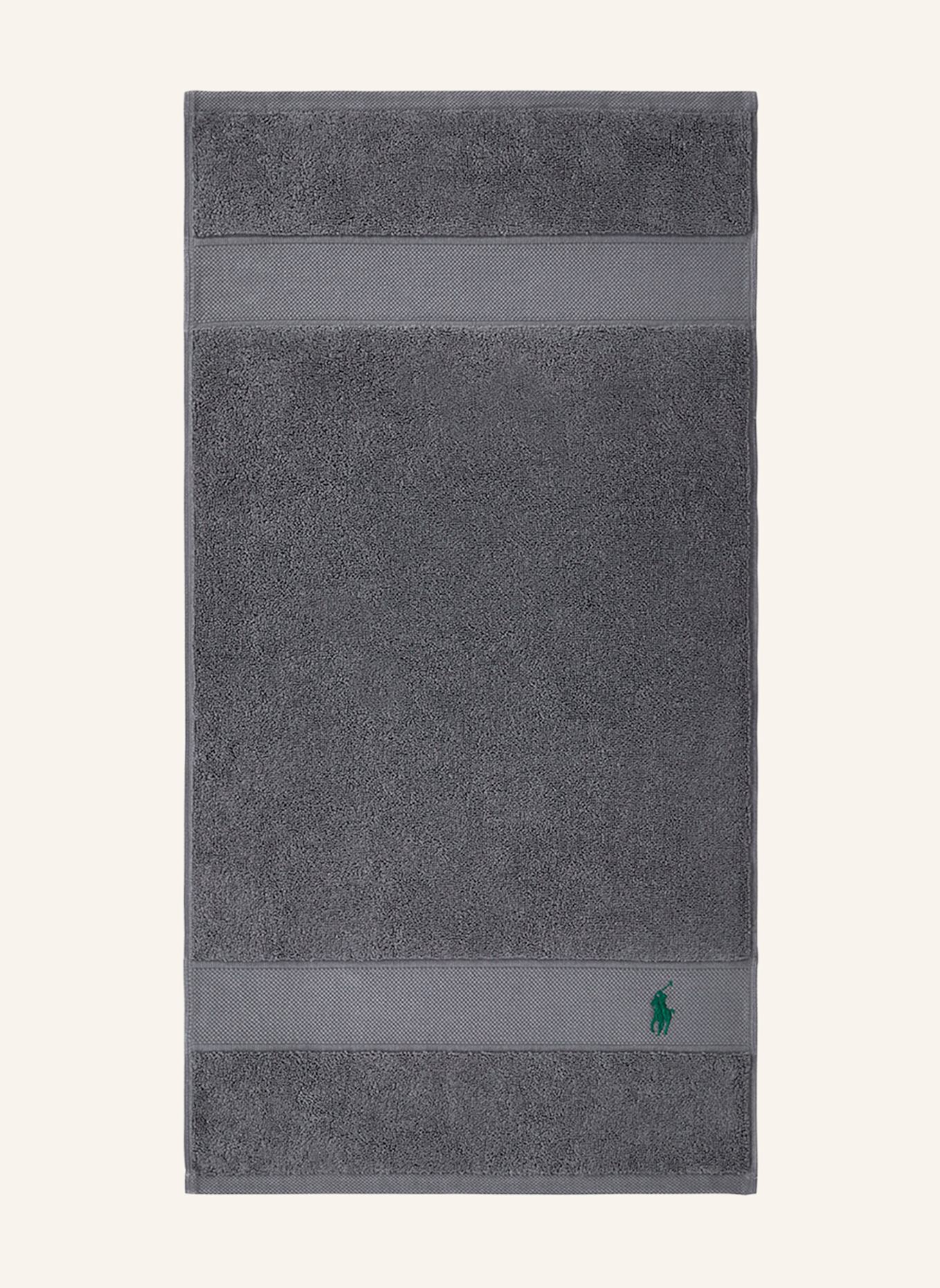 RALPH LAUREN HOME Gästetuch 2er Set POLOPLAYER: DUNKELGRAU