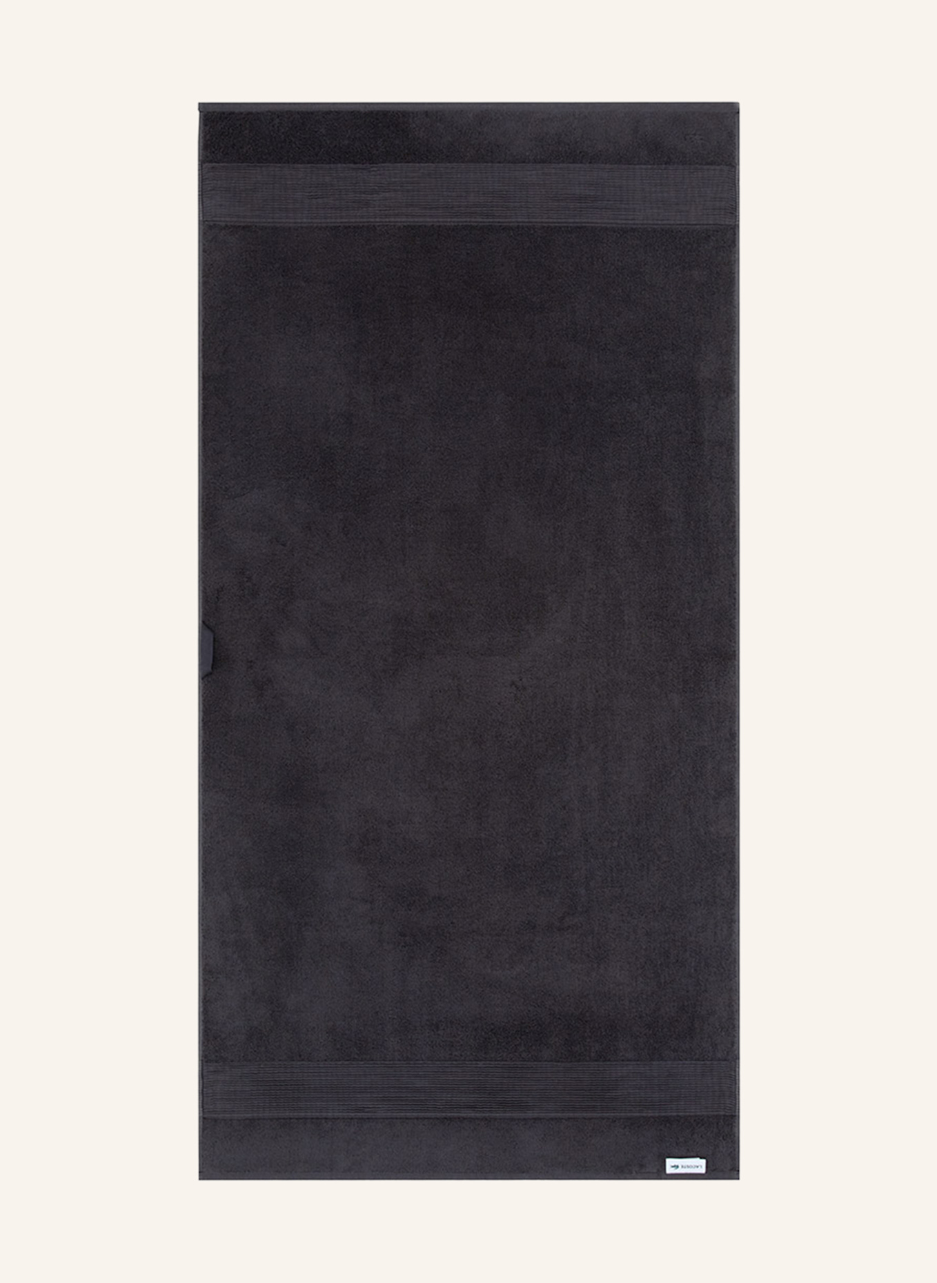 LACOSTE Duschtuch LLECROCO: DUNKELGRAU