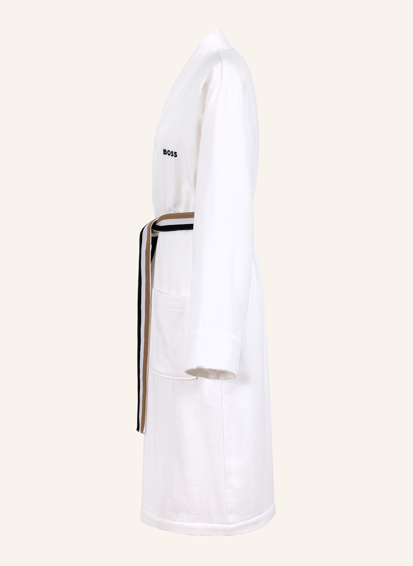 BOSS Bademantel BLINEA: WEISS