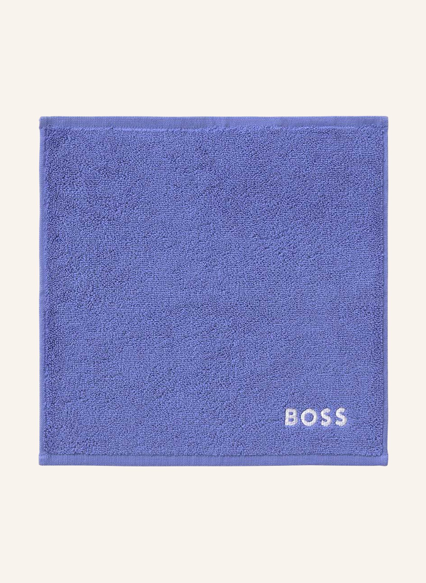 BOSS Waschlappen 4er Set PLAIN: BLAU