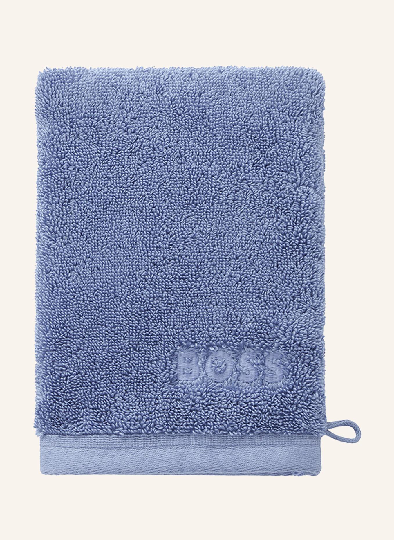 BOSS Waschhandschuh 4er Set LOFT: HELLBLAU
