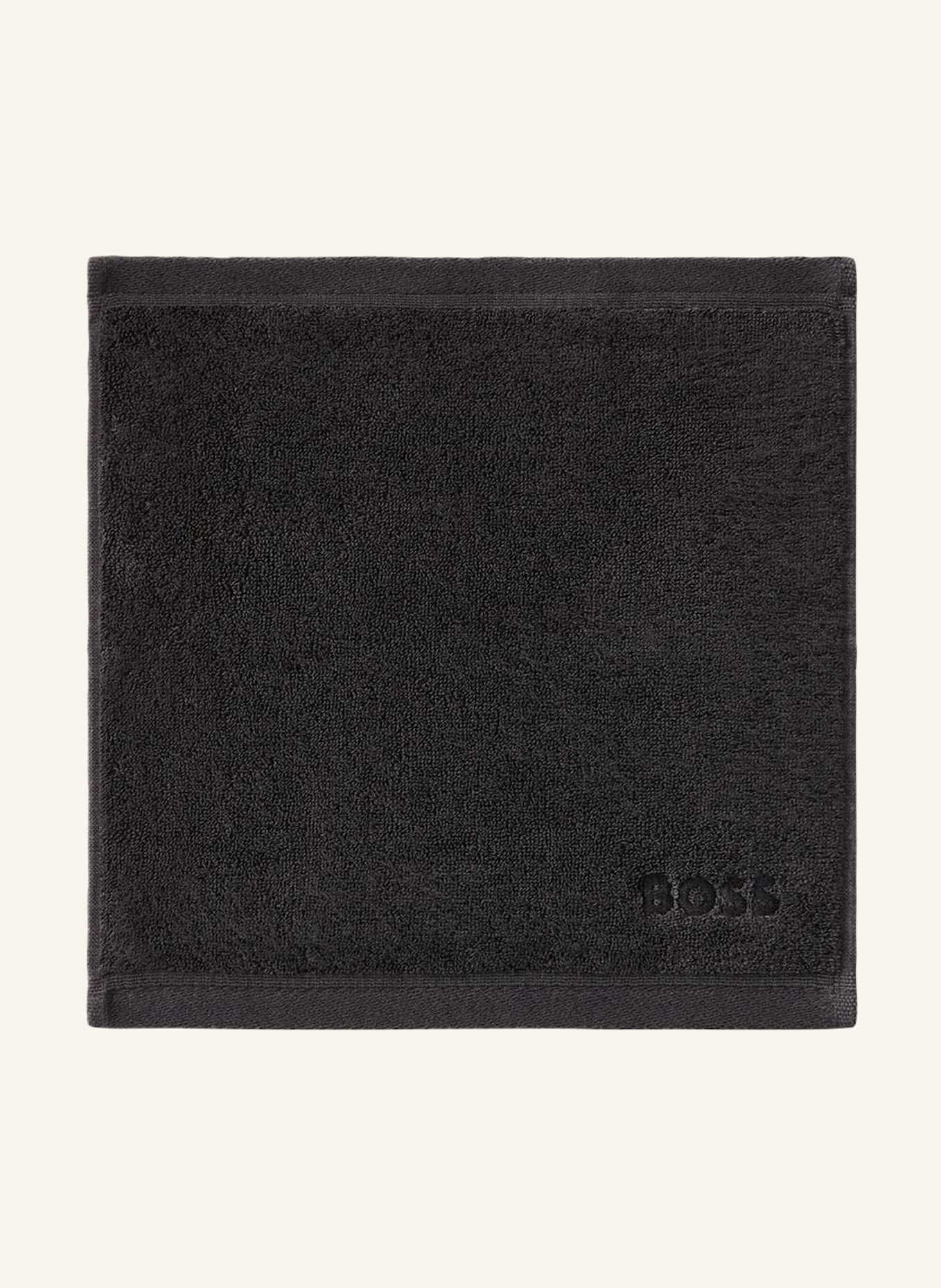 BOSS Waschlappen 4er Set LOFT: SCHWARZ