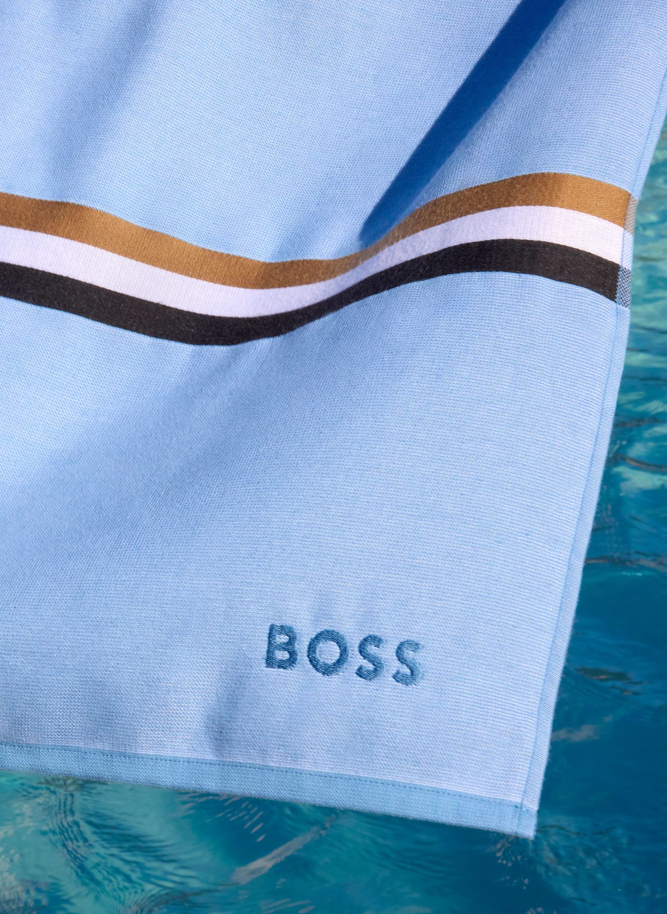 BOSS Strandtuch KUDA: DUNKELBLAU