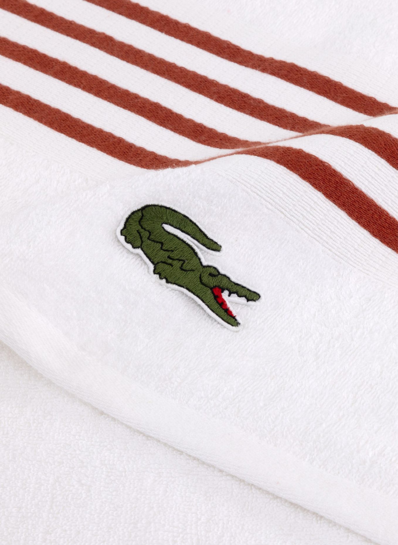 LACOSTE Duschtuch LCOURTLI: BRAUN