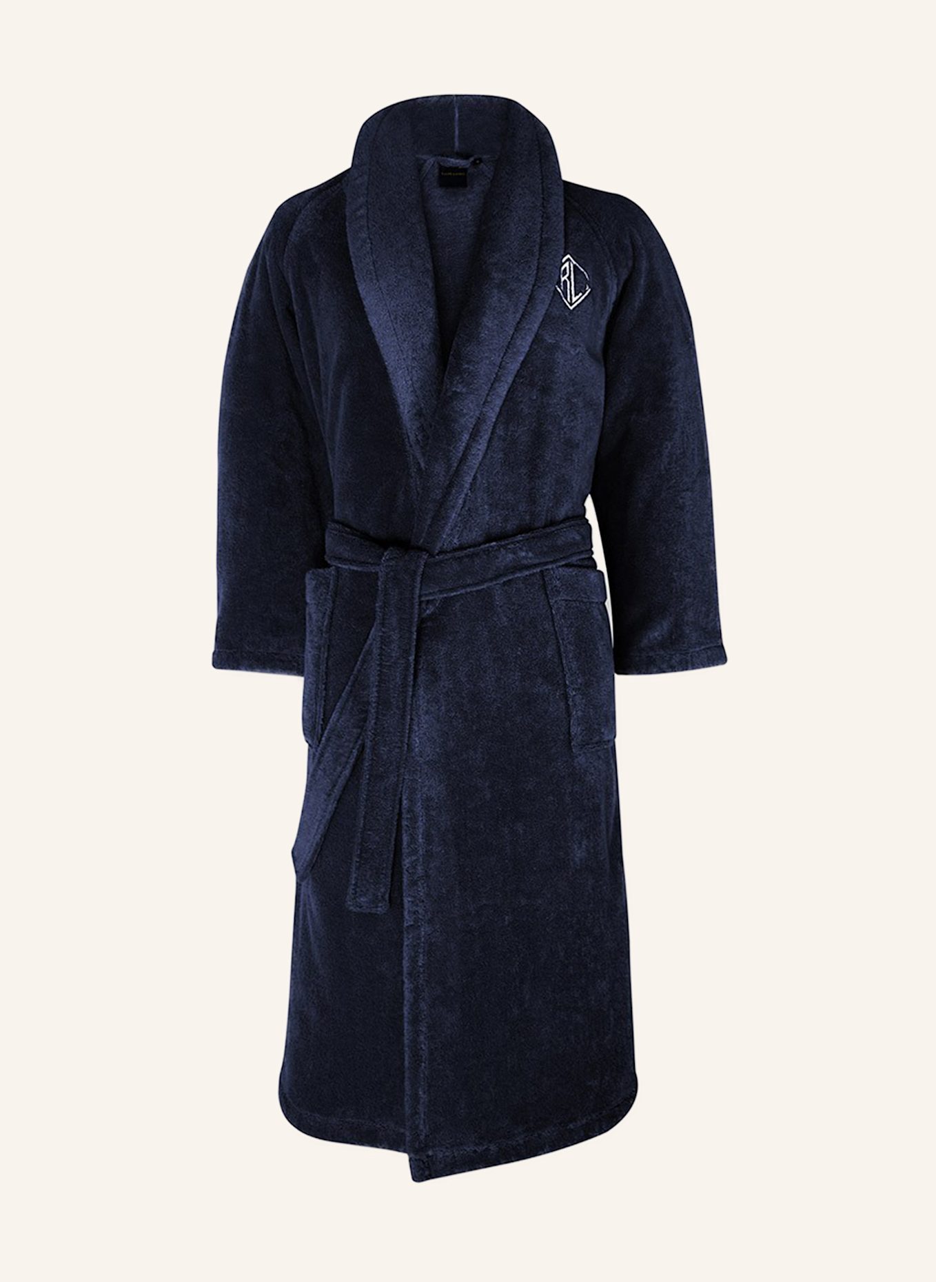RALPH LAUREN HOME Bademantel LANGDON: DUNKELBLAU