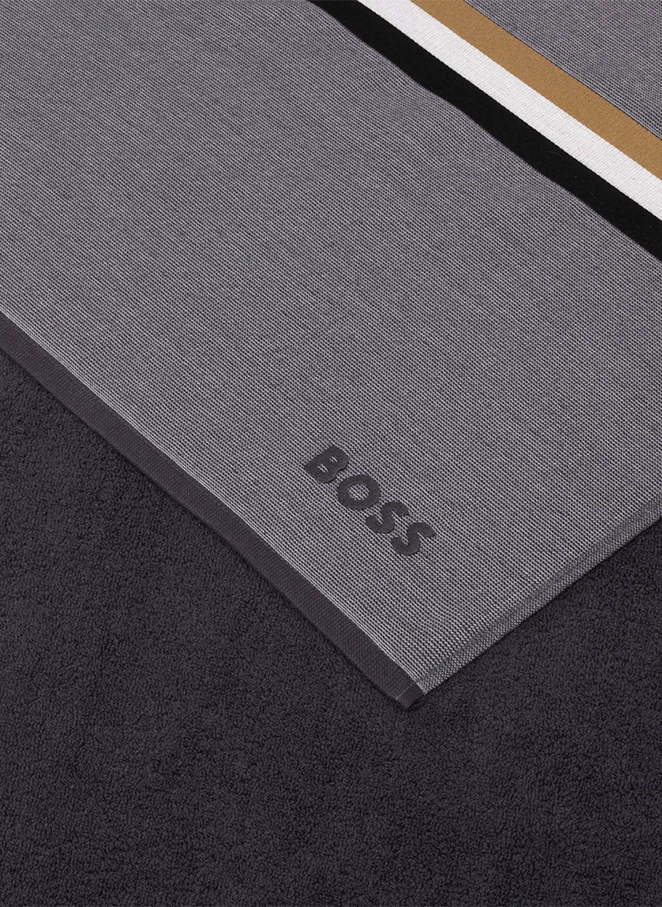 BOSS Strandtuch KUDA: SCHWARZ