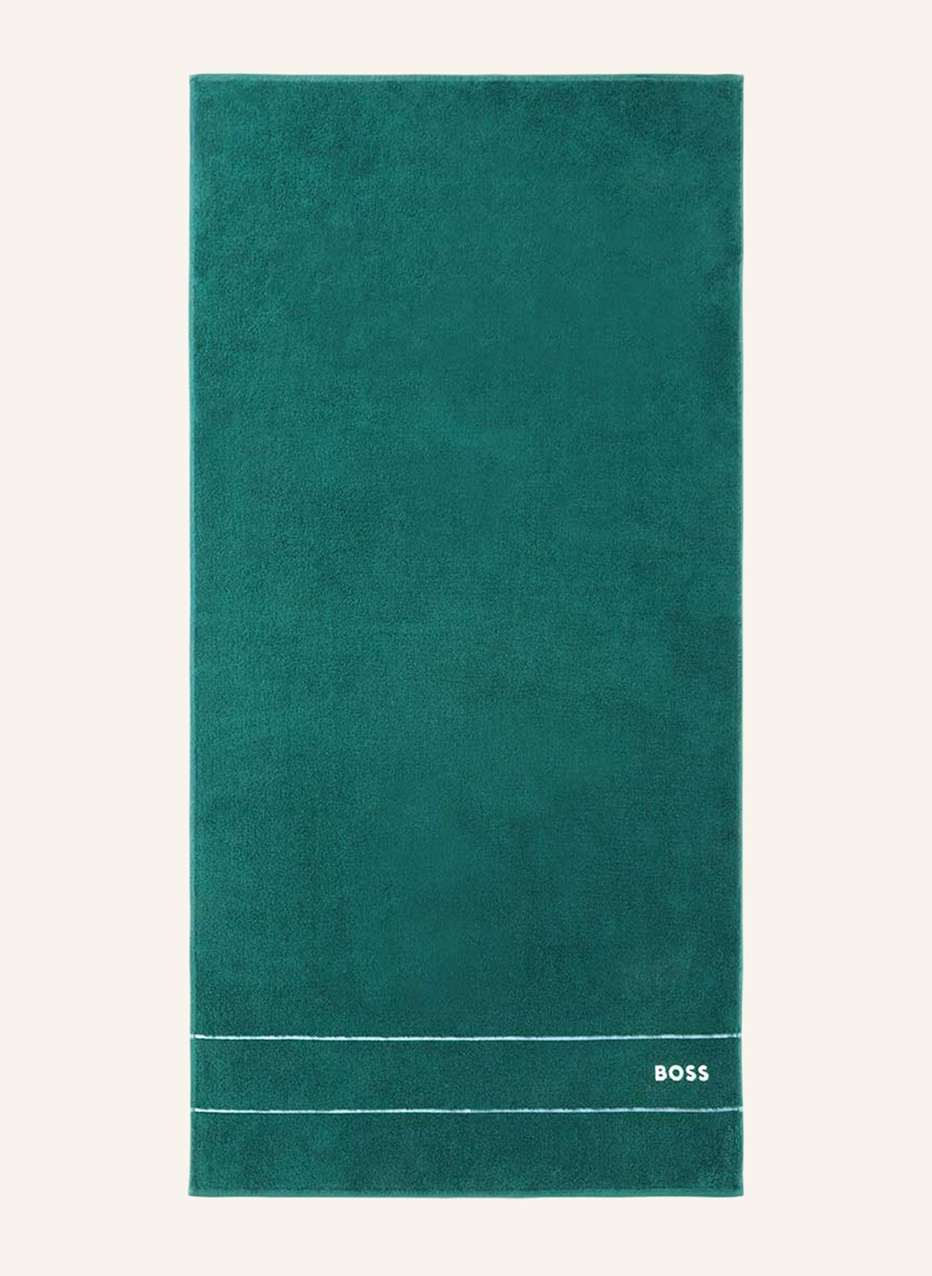BOSS Duschtuch PLAIN: DUNKELGRÜN