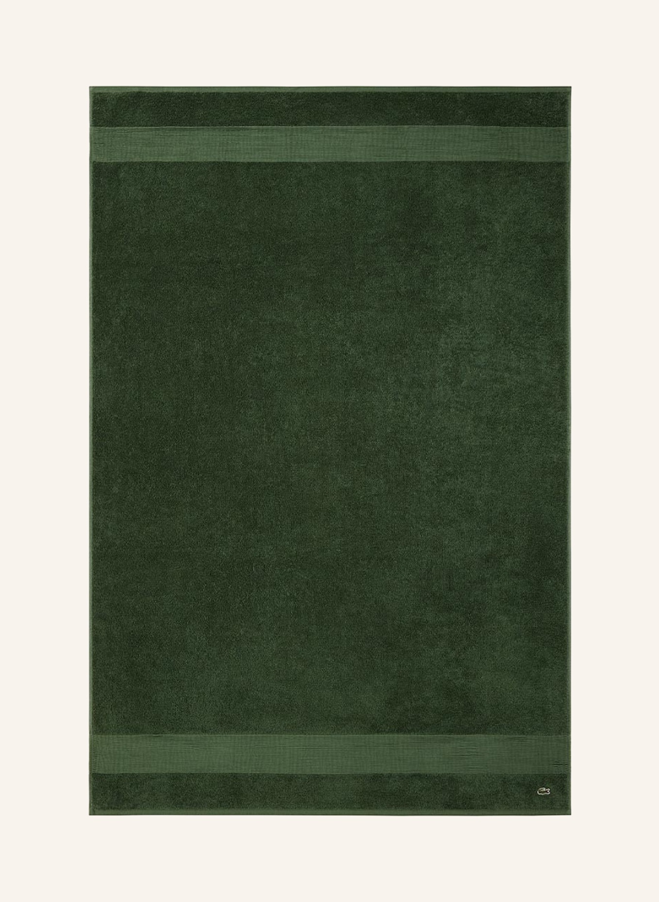 LACOSTE Badetuch LLECROCO: GRÜN