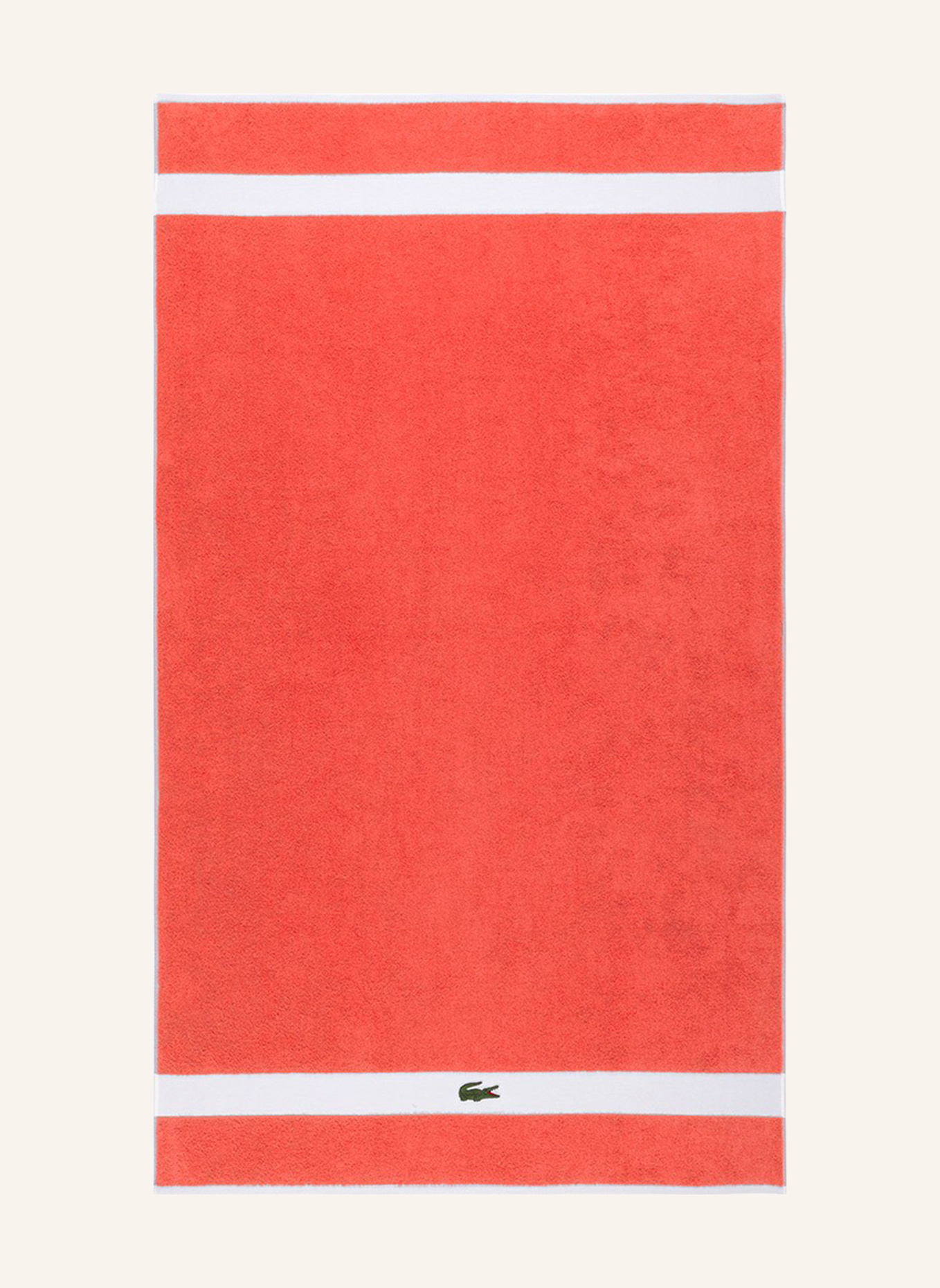 LACOSTE Badetuch LCASUAL: ORANGE