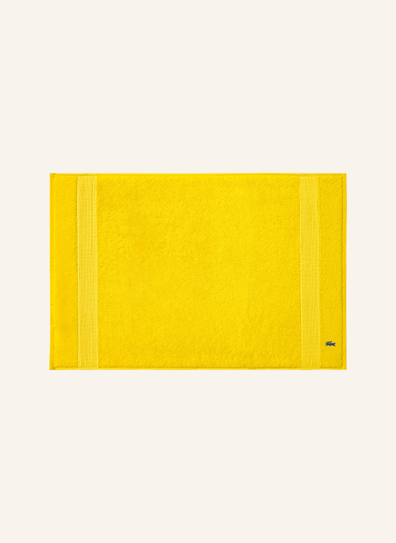 LACOSTE Badematte LLECROCO: GELB
