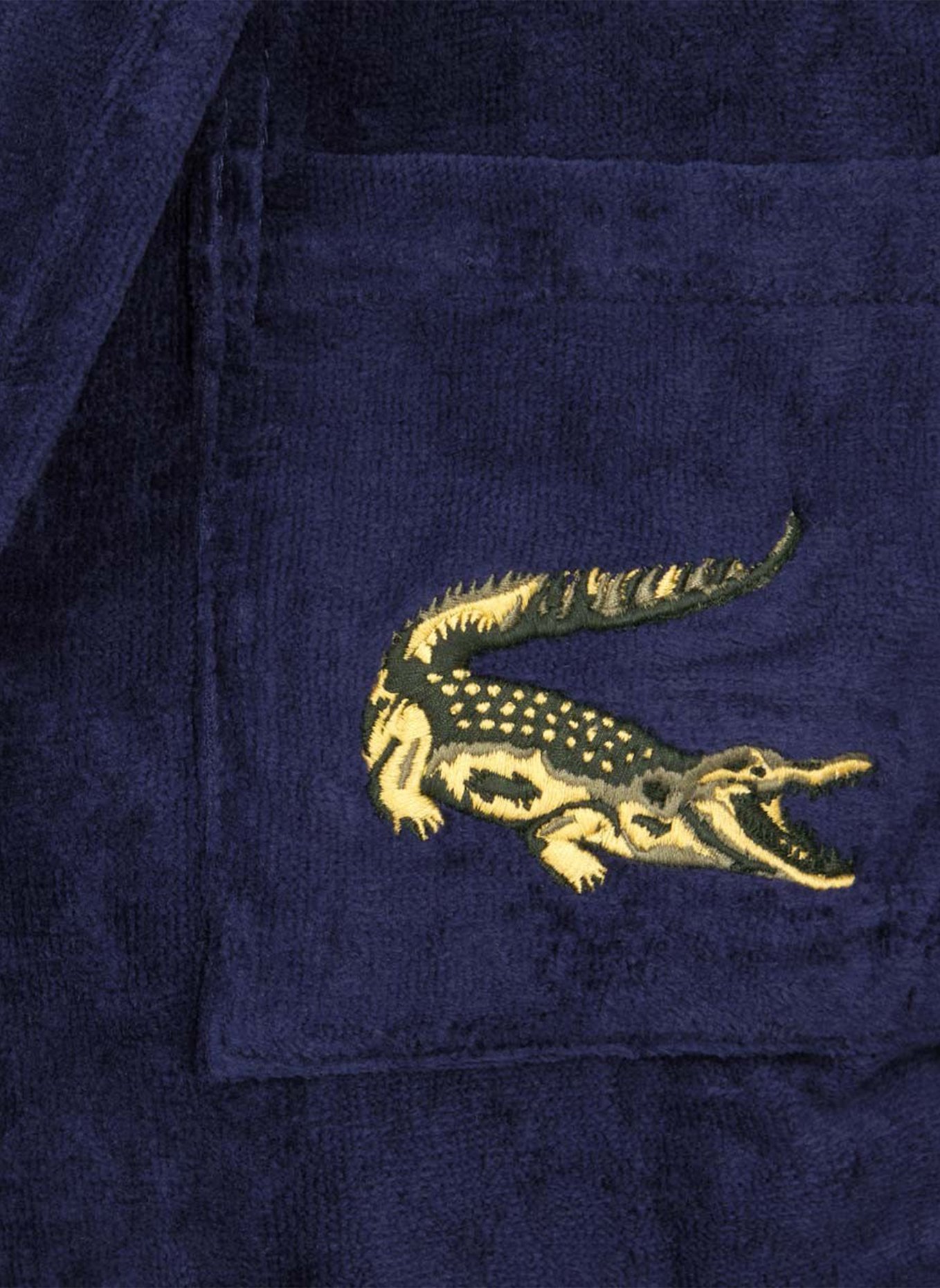LACOSTE Bademantel LRENE: DUNKELBLAU