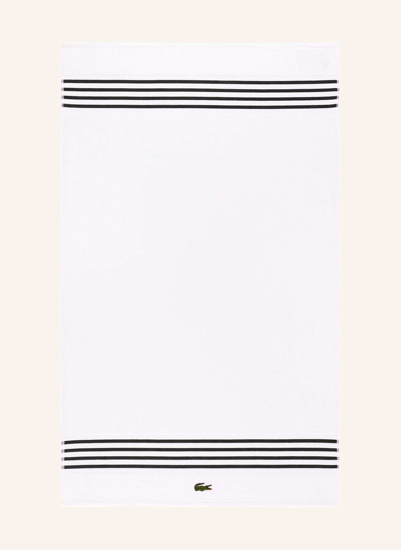LACOSTE Badetuch LCOURTLI: DUNKELGRAU