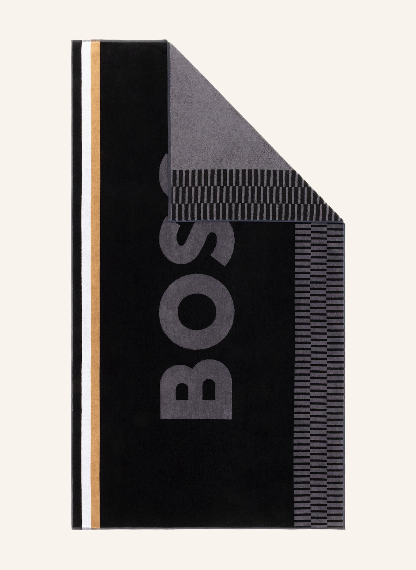 BOSS Strandtuch VULCANO: SCHWARZ