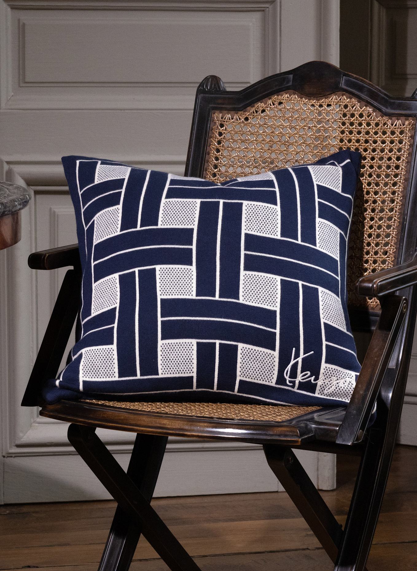 KENZO HOME Dekokissenhülle KWEAVE: DUNKELBLAU