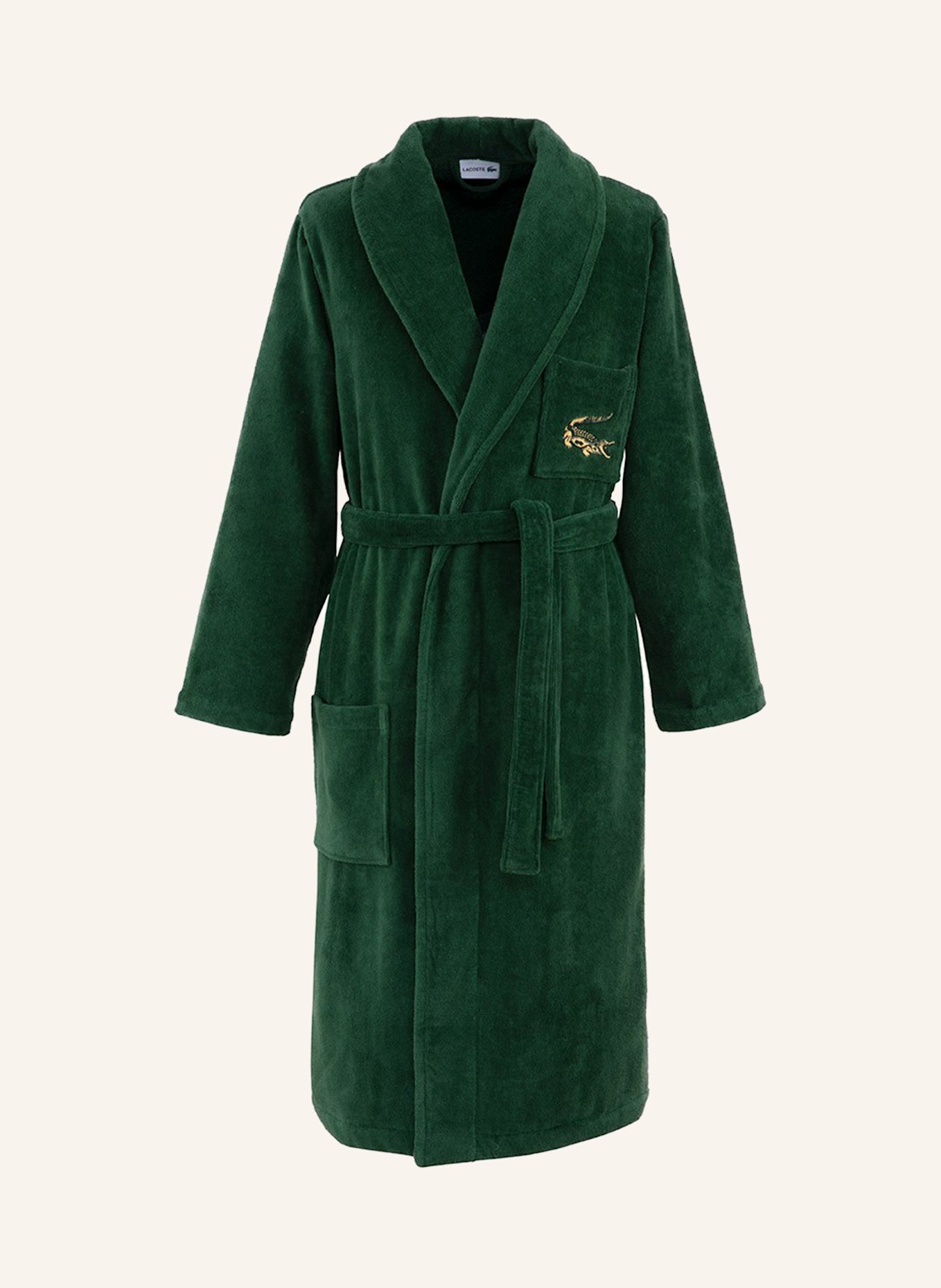 LACOSTE Bademantel LRENE: GRÜN