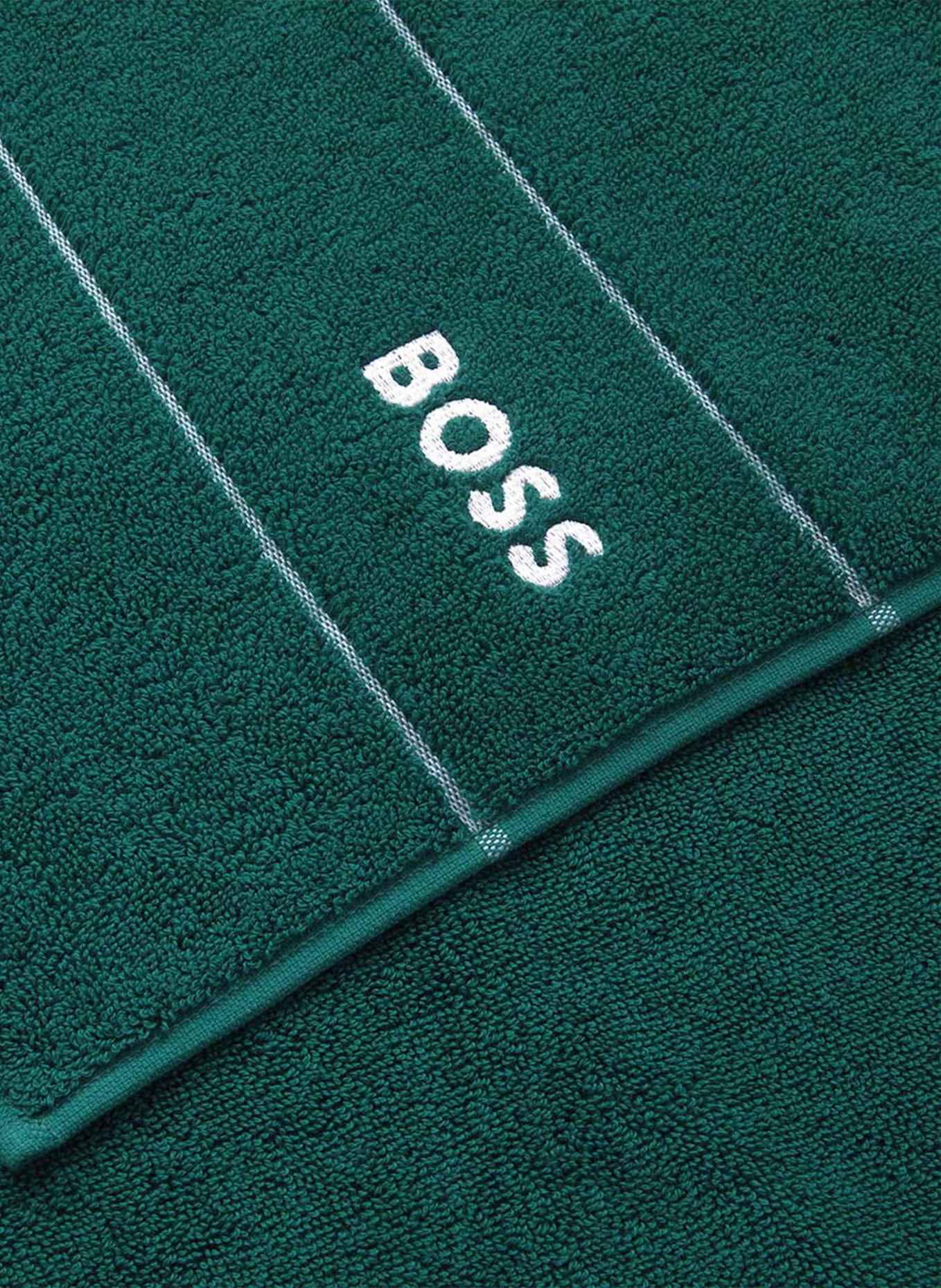 BOSS Waschlappen 4er Set PLAIN: DUNKELGRÜN