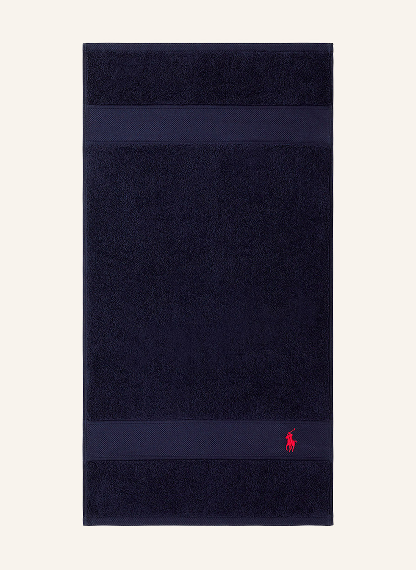 RALPH LAUREN HOME Gästetuch 2er Set POLOPLAYER: DUNKELBLAU