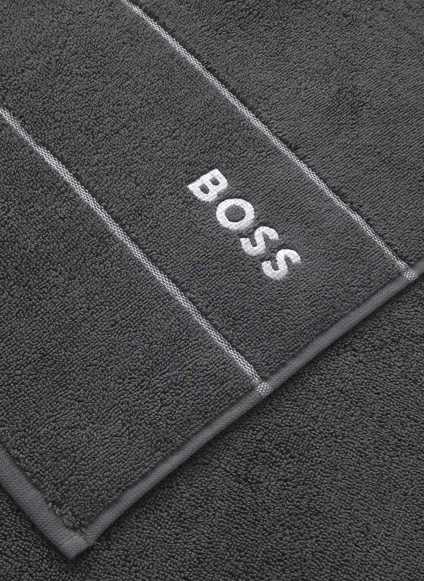 BOSS Gästetuch 2er Set PLAIN: DUNKELGRAU