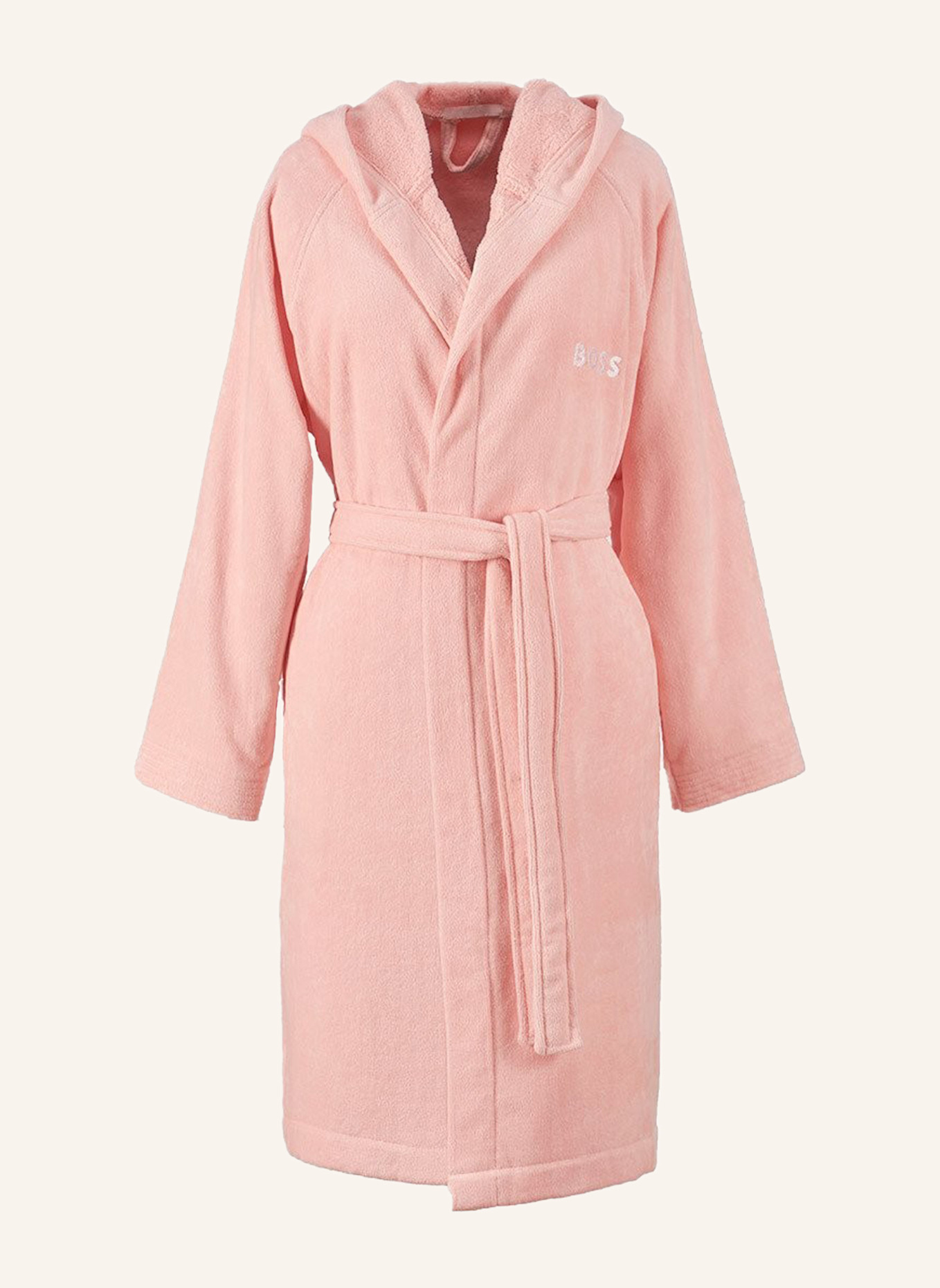 BOSS Bademantel PLAIN: HELLROSA