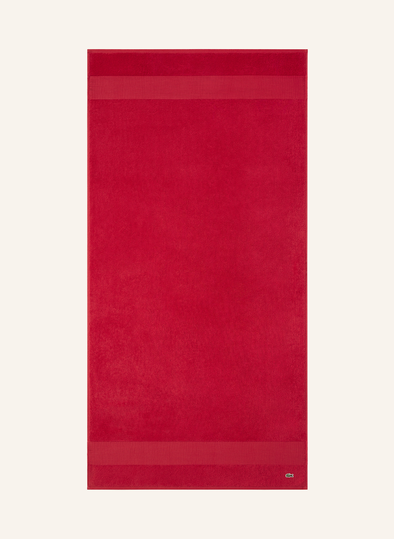 LACOSTE Duschtuch LLECROCO: ROT