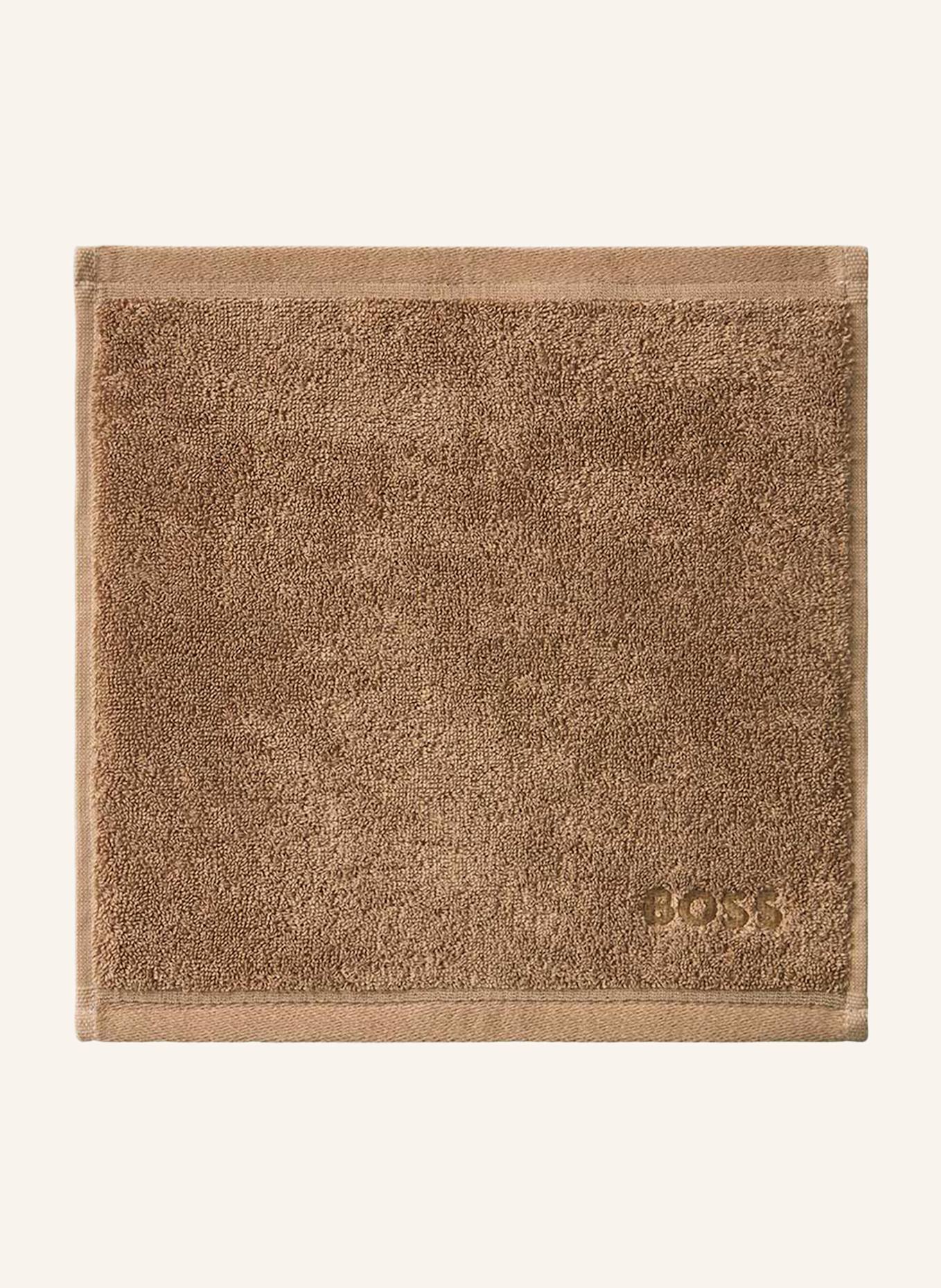 BOSS Waschlappen 4er Set LOFT: CAMEL